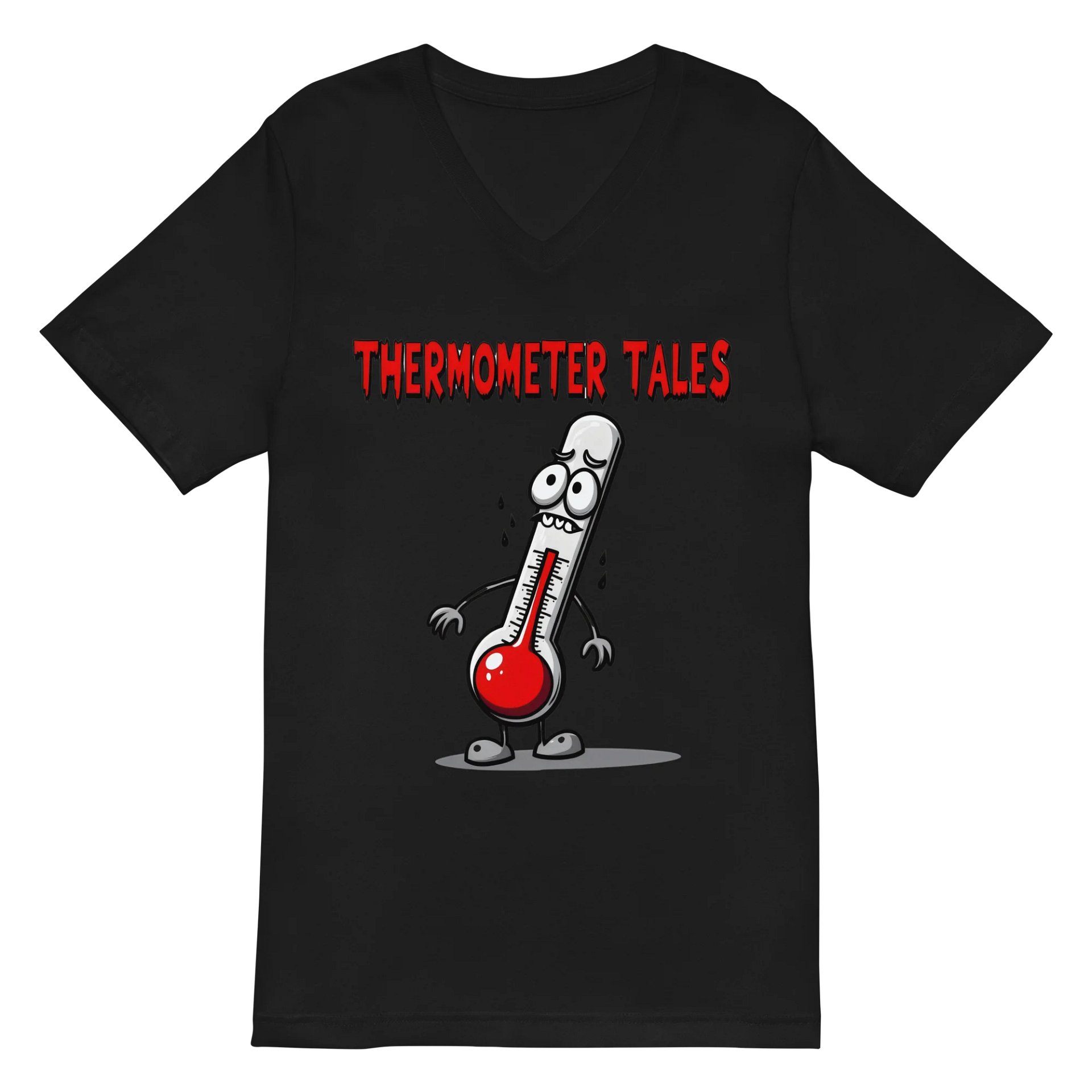Worried Thermometer Tales V-Neck Tee product image (3)