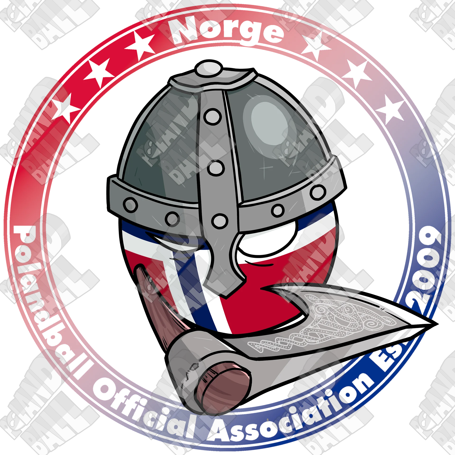 Polandball Official Association T-shirt - Norway product image (16)