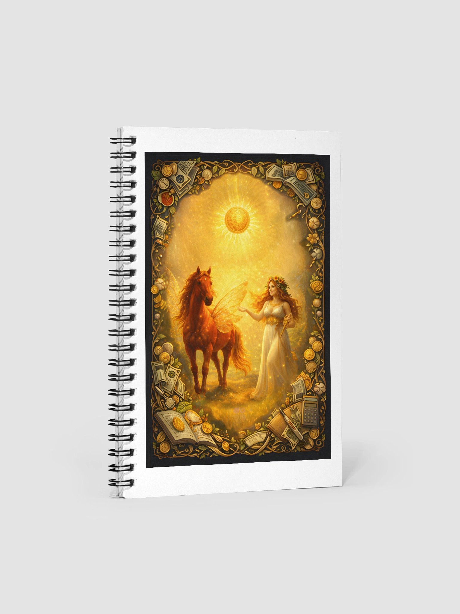 Wealth with Áine, Goddess Ritual Spiral Notebook product image (1)