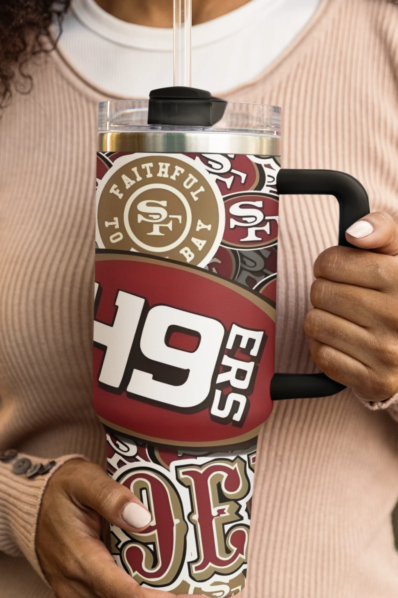 NINER EMPIRE 40oz Tumbler (White or Gold) product image (2)