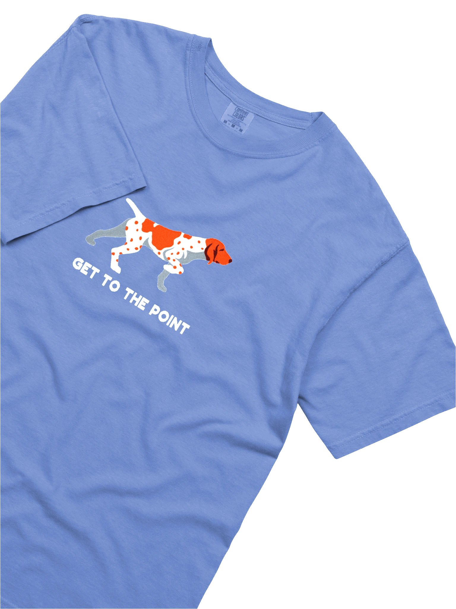 Get to the Point T-Shirt(Embroidered) of a Bracco Italiano(Red & White) product image (8)