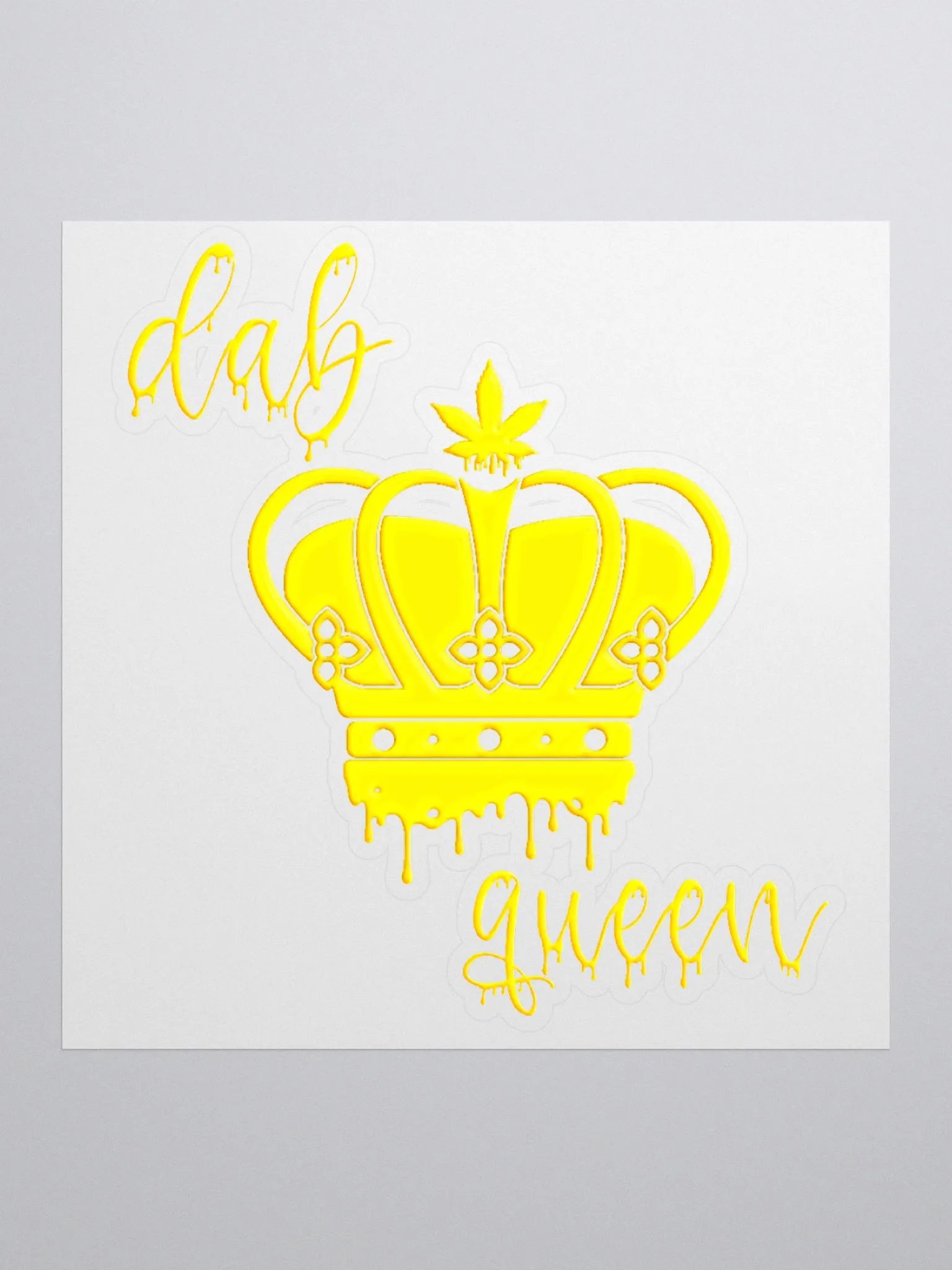 Dab Queen Kiss-Cut Sticker product image (1)