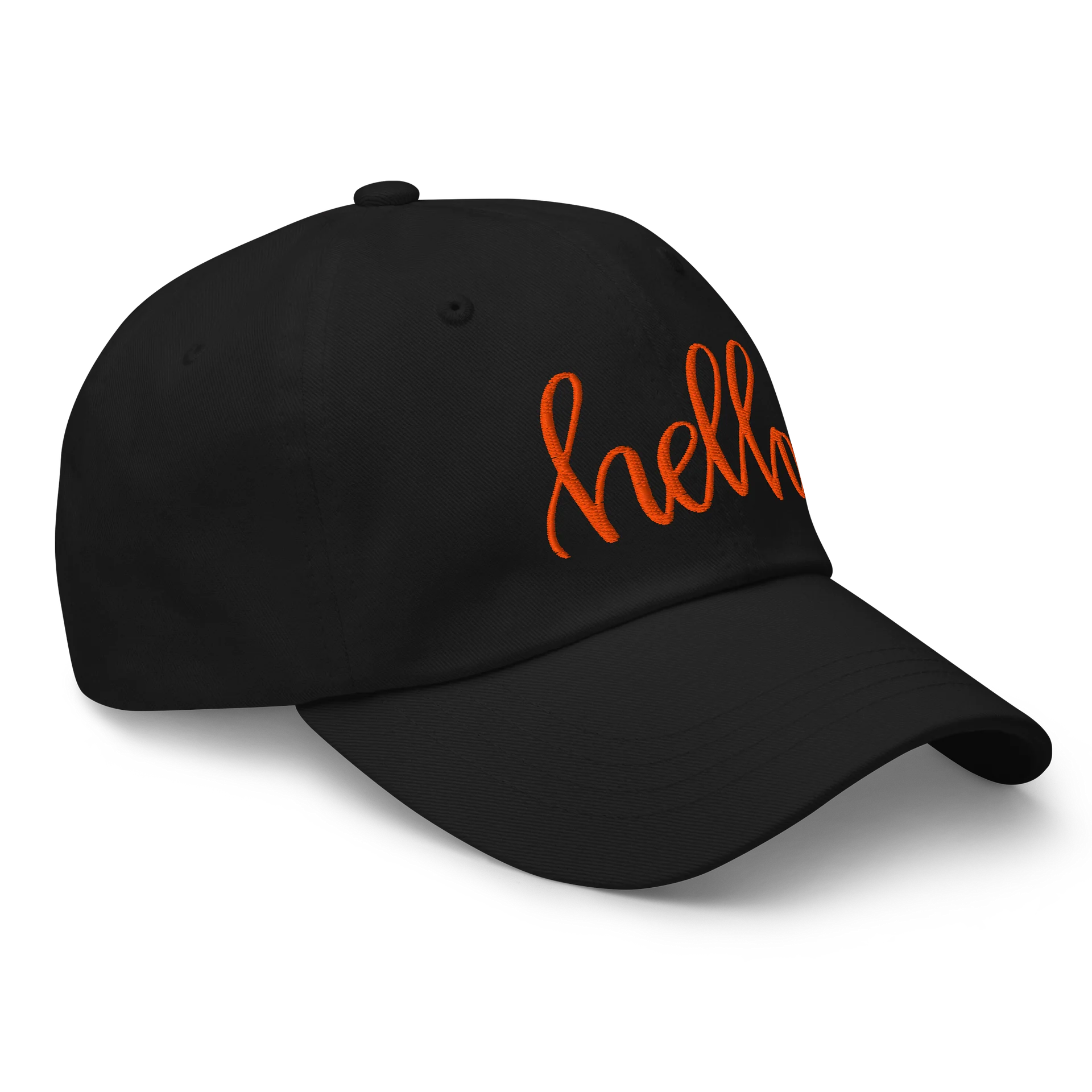 AK’s Hello! — Bright Orange on White - Hat (Embroidered) product image (10)