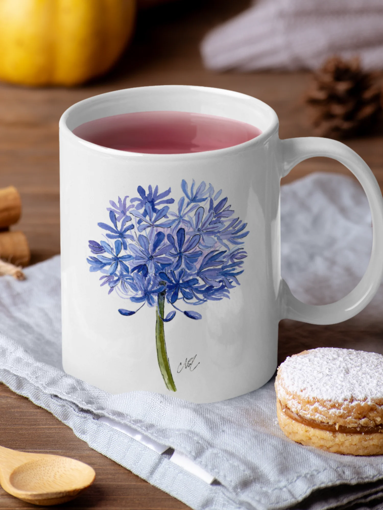 Blue Agapanthus Mug product image (19)