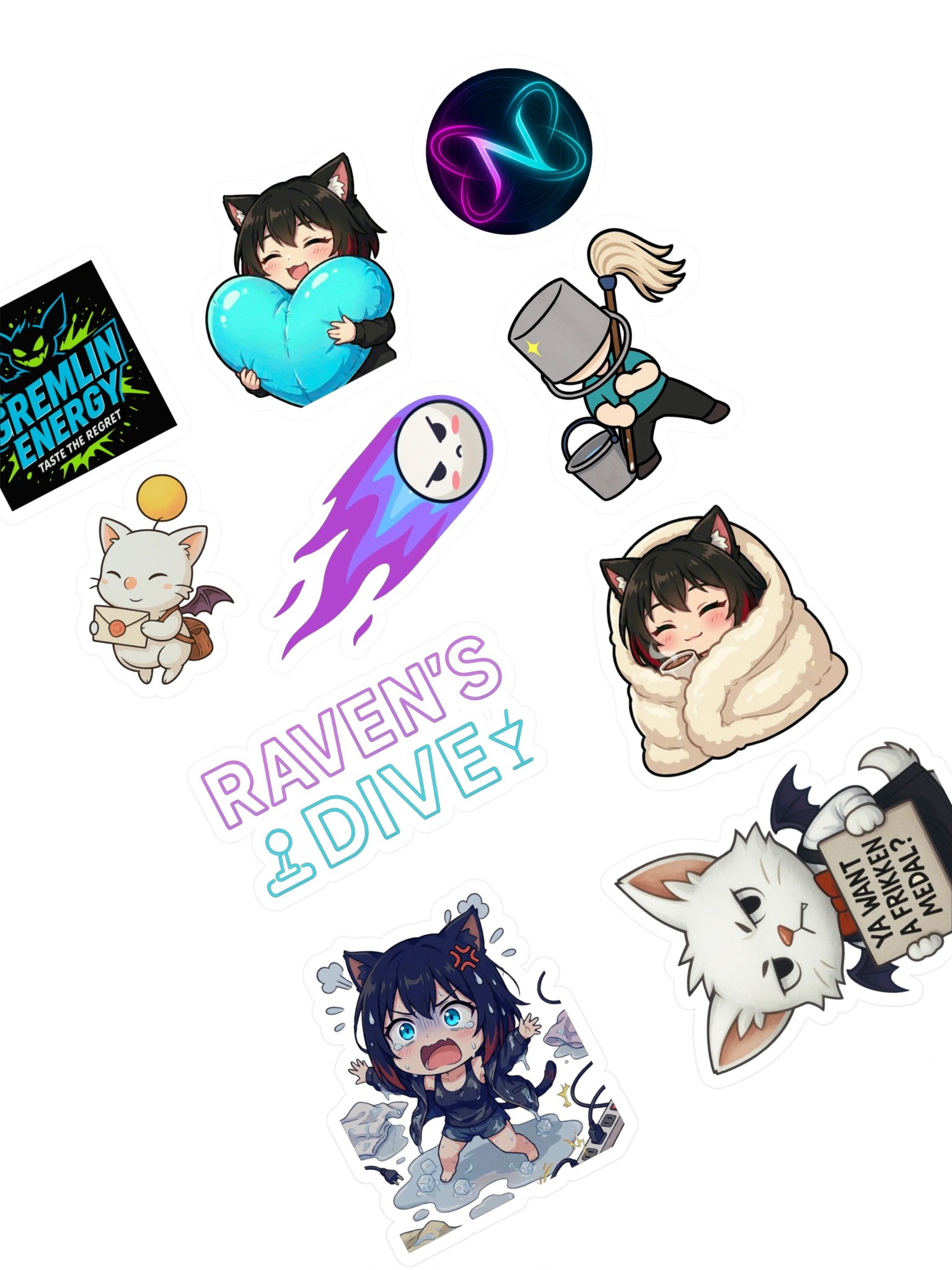 Welcome to the Dive Sticker Sheet product image (1)