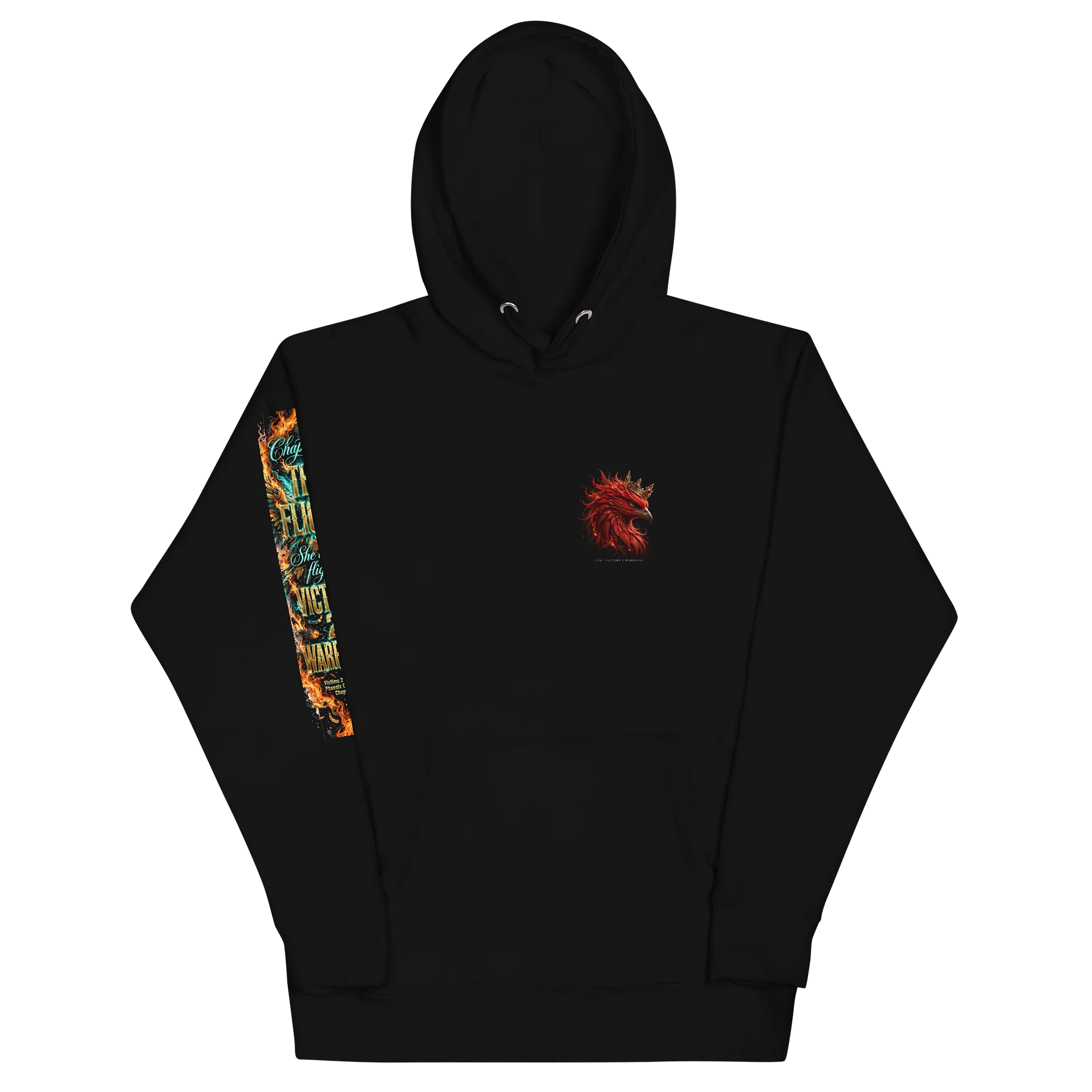 V2W -PHOENIX COLLECTION- “ The Flight “ Black Out Edition Hoodie product image (2)
