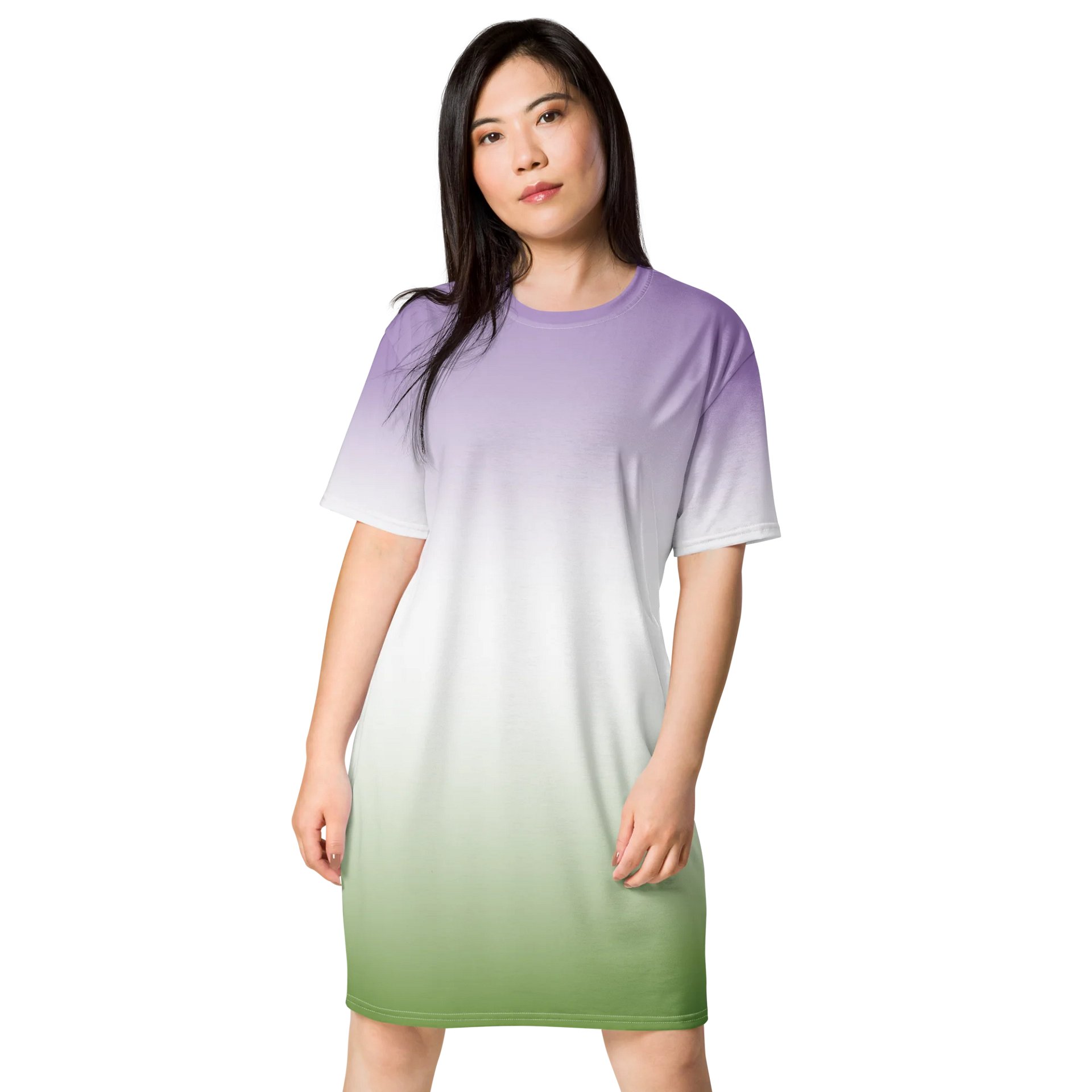 Genderqueer Pride Gradient T-shirt Dress product image (1)