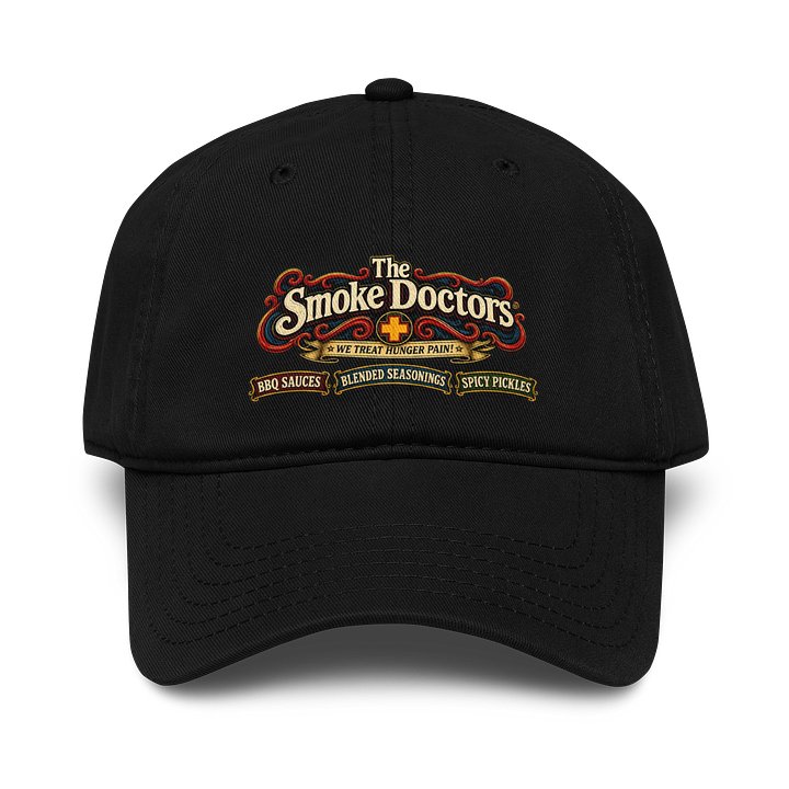 THE SMOKE DOCTORS RETRO LOGO BLACK CAP product image (1)