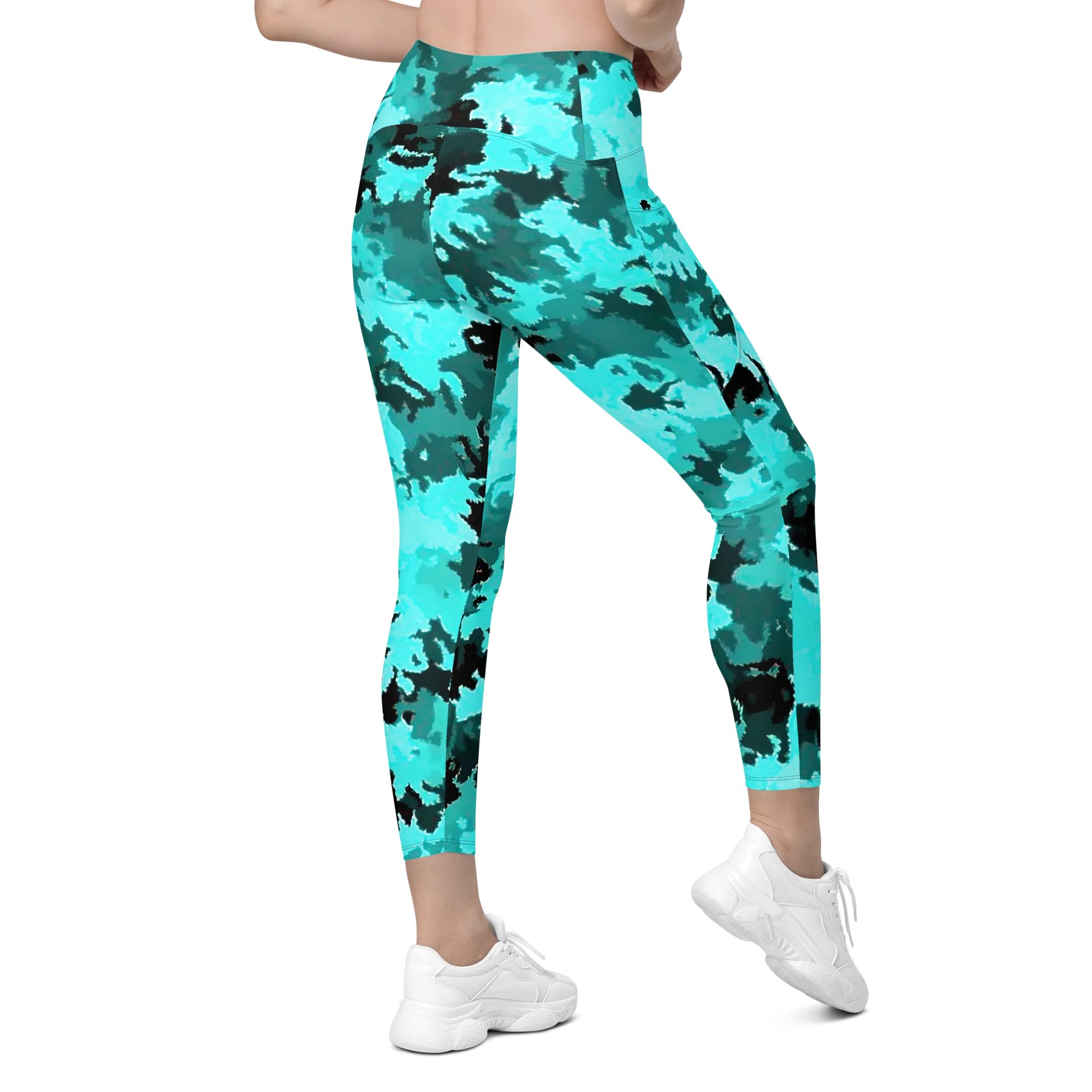 Teal Leggings with Pockets product image (9)
