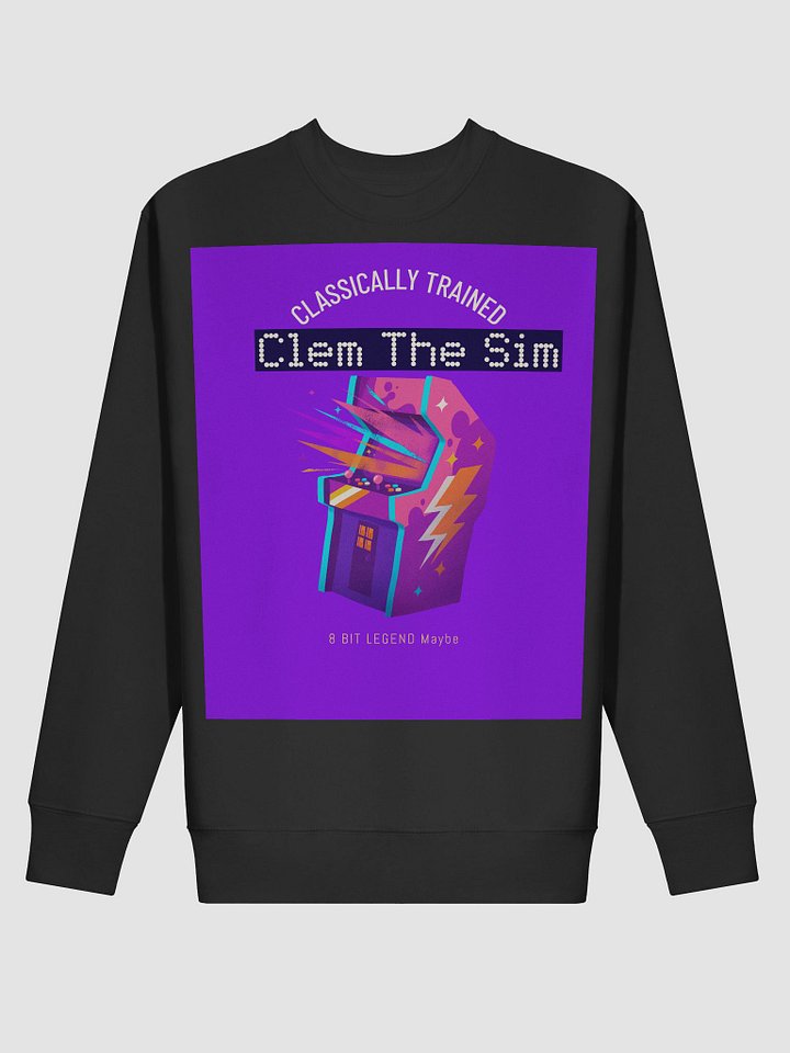 Retro Gamer Vibes: Classically Trained Sweatshirt – Clem the Sim Edition product image (2)