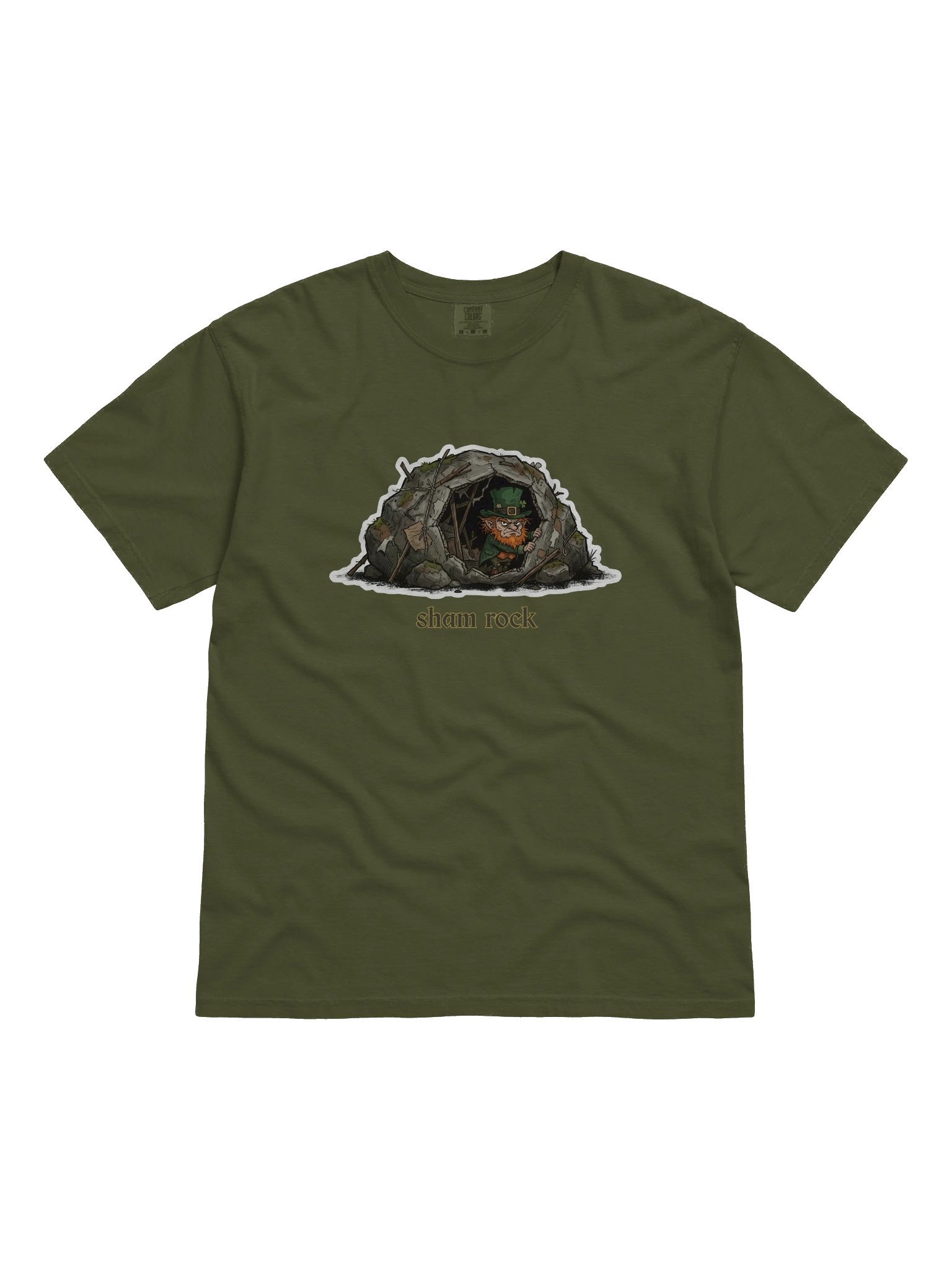 sham.rock st. patricks day comfort colors t-shirt product image (1)