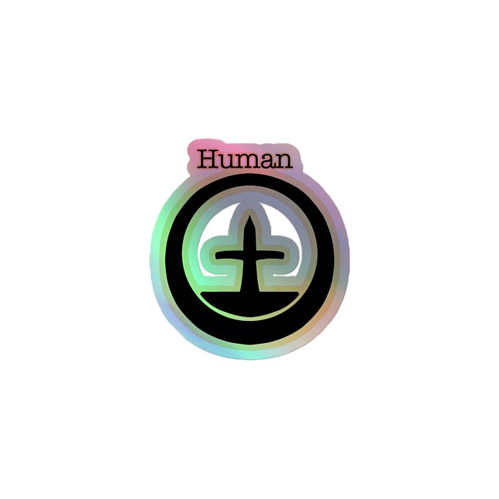 Human Holographic Sticker product image (1)