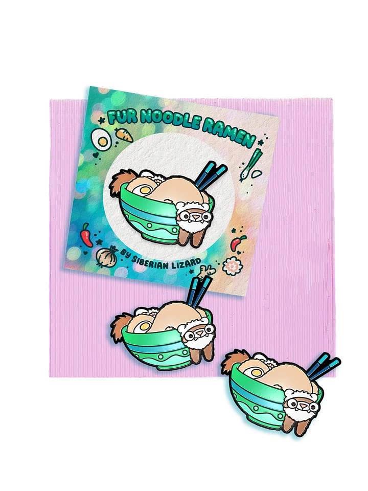 Ferret Ramen | Hard Enamel Pin product image (1)