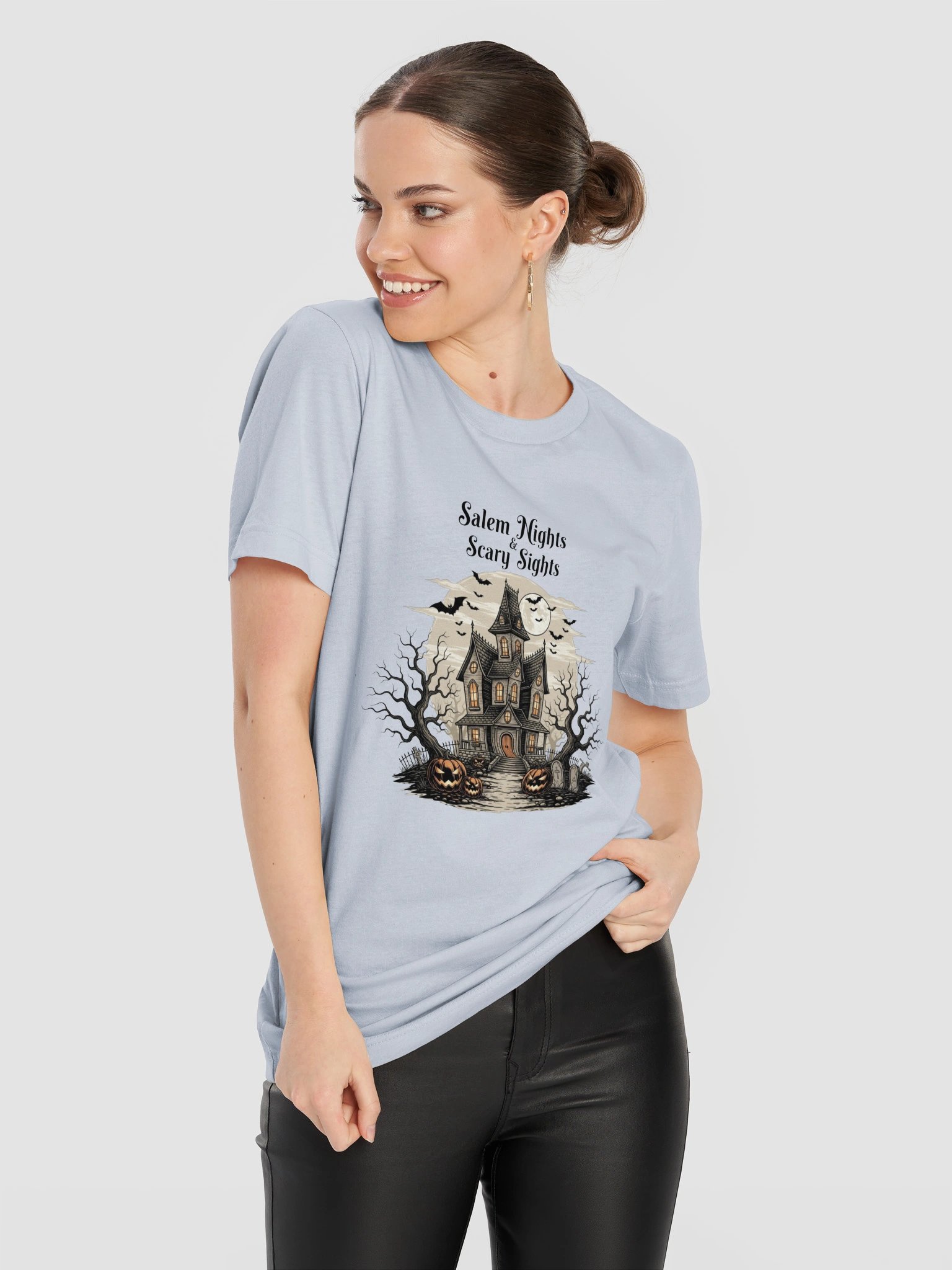 Spooky Haunted House Halloween Tee product image (102)