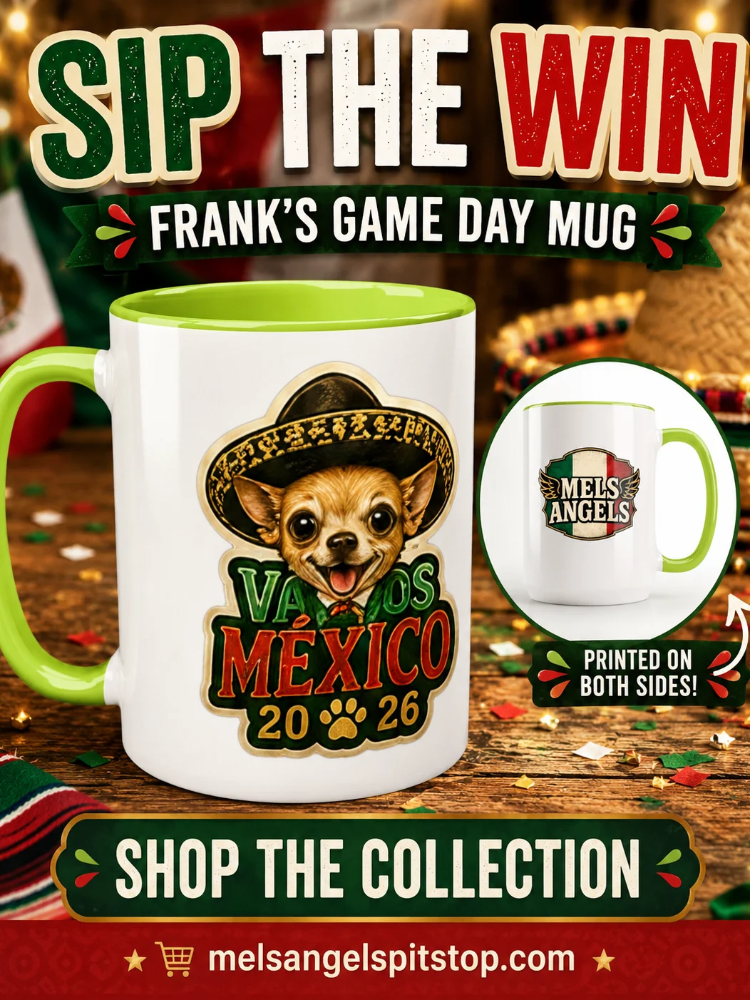 Vamos México 2026 Frank Game Day Mug product image (1)