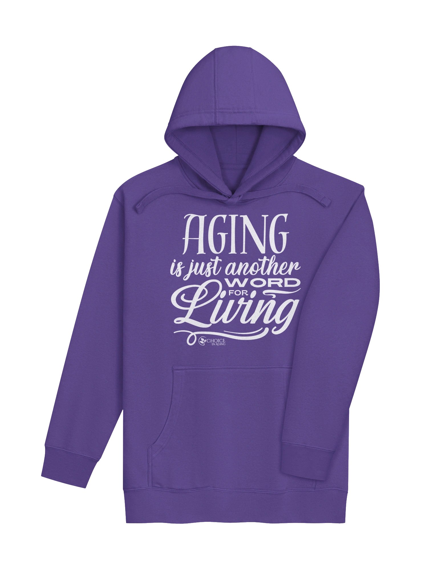 Unisex Premium Hoodie by Cotton Heritage - "Aging is Just Another Word for Living" product image (28)