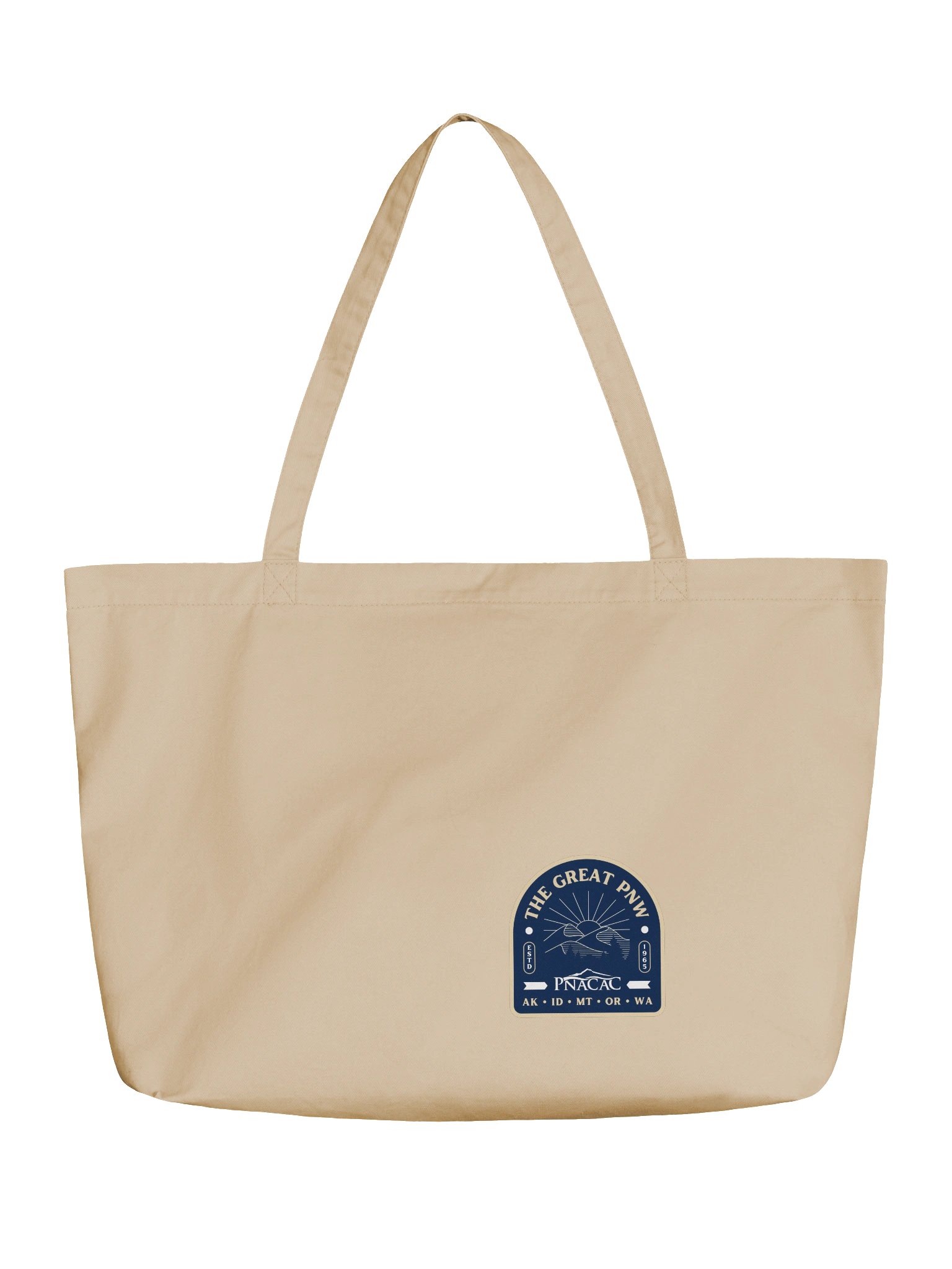 Wide Tote Bag - Natural, Patch #5 product image (1)