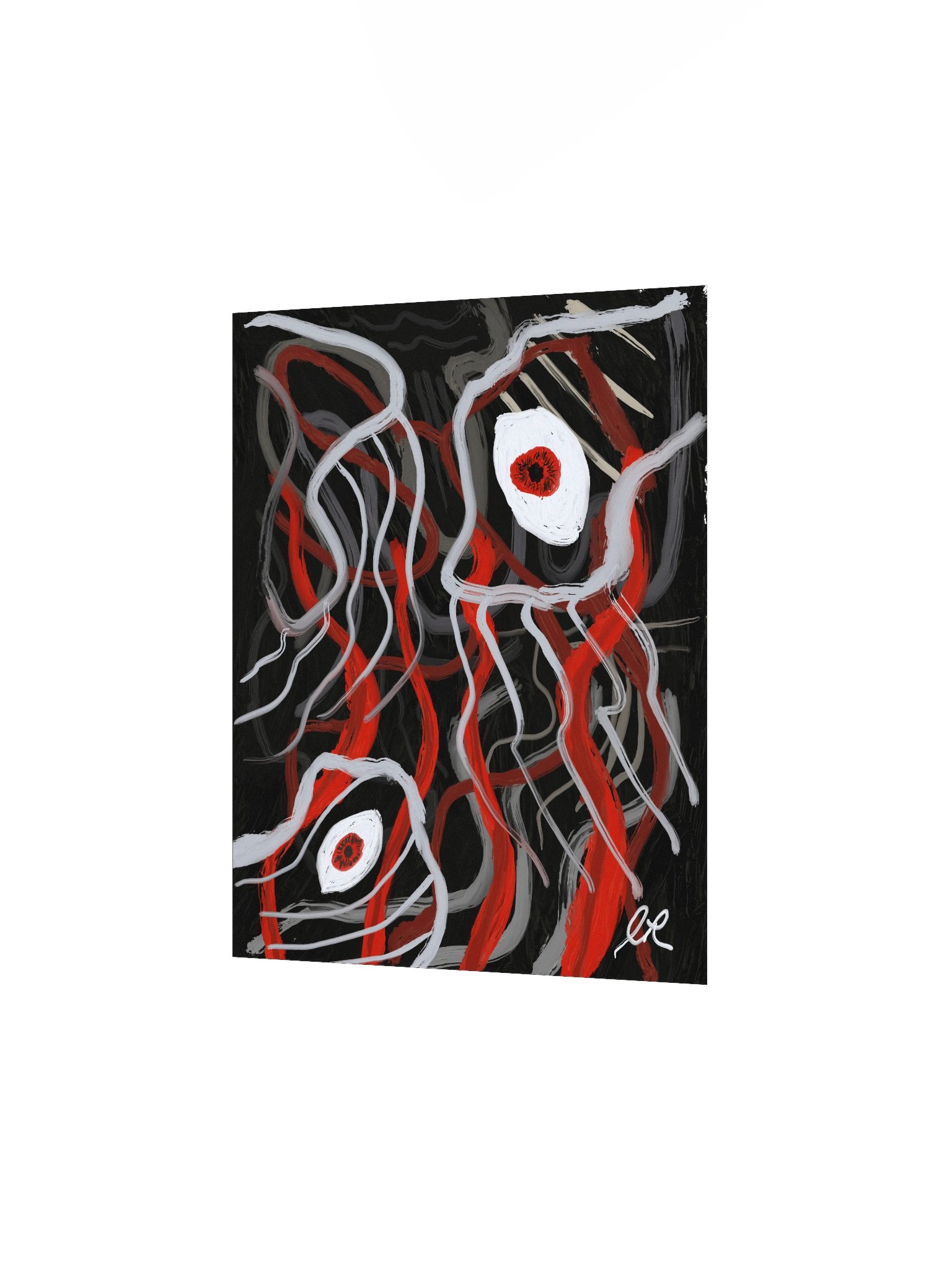 Weaving Ribbons — Dark Abstract Poster product image (7)