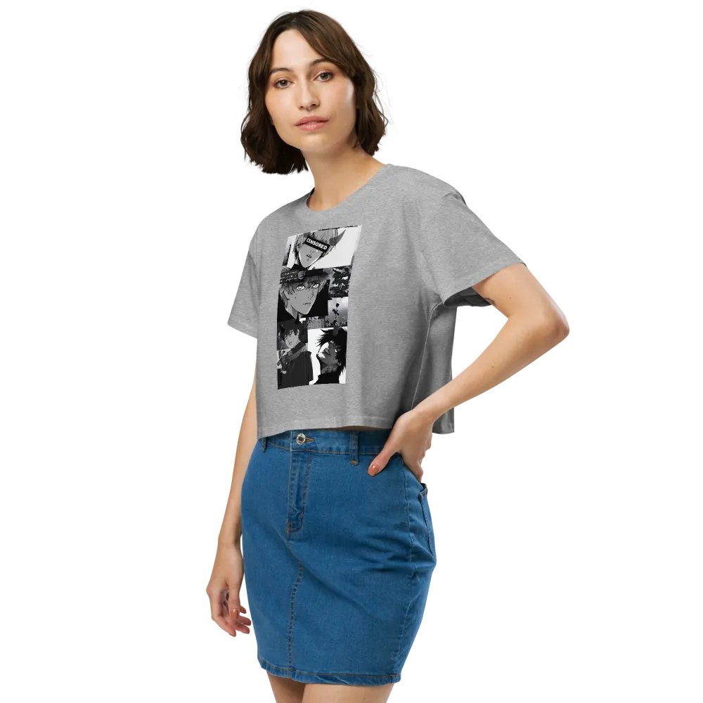 Moody Manga Expressions Women's Crop Top product image (63)