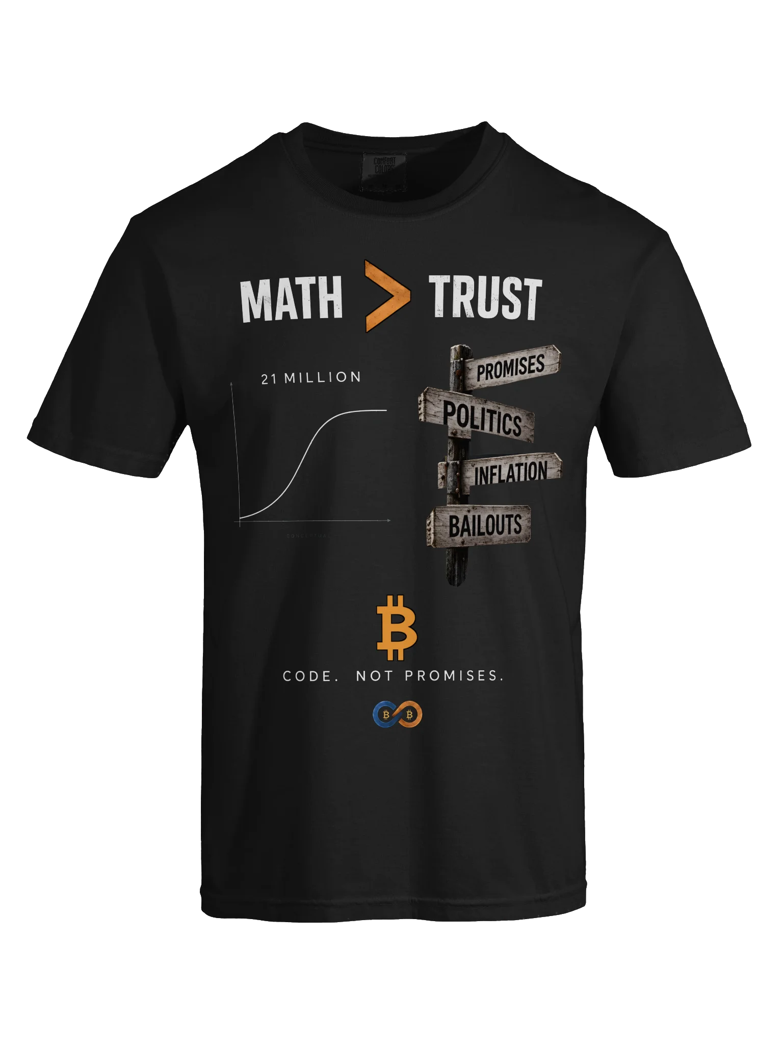 Math Greatr Than Trust Shirt (Black) product image (9)