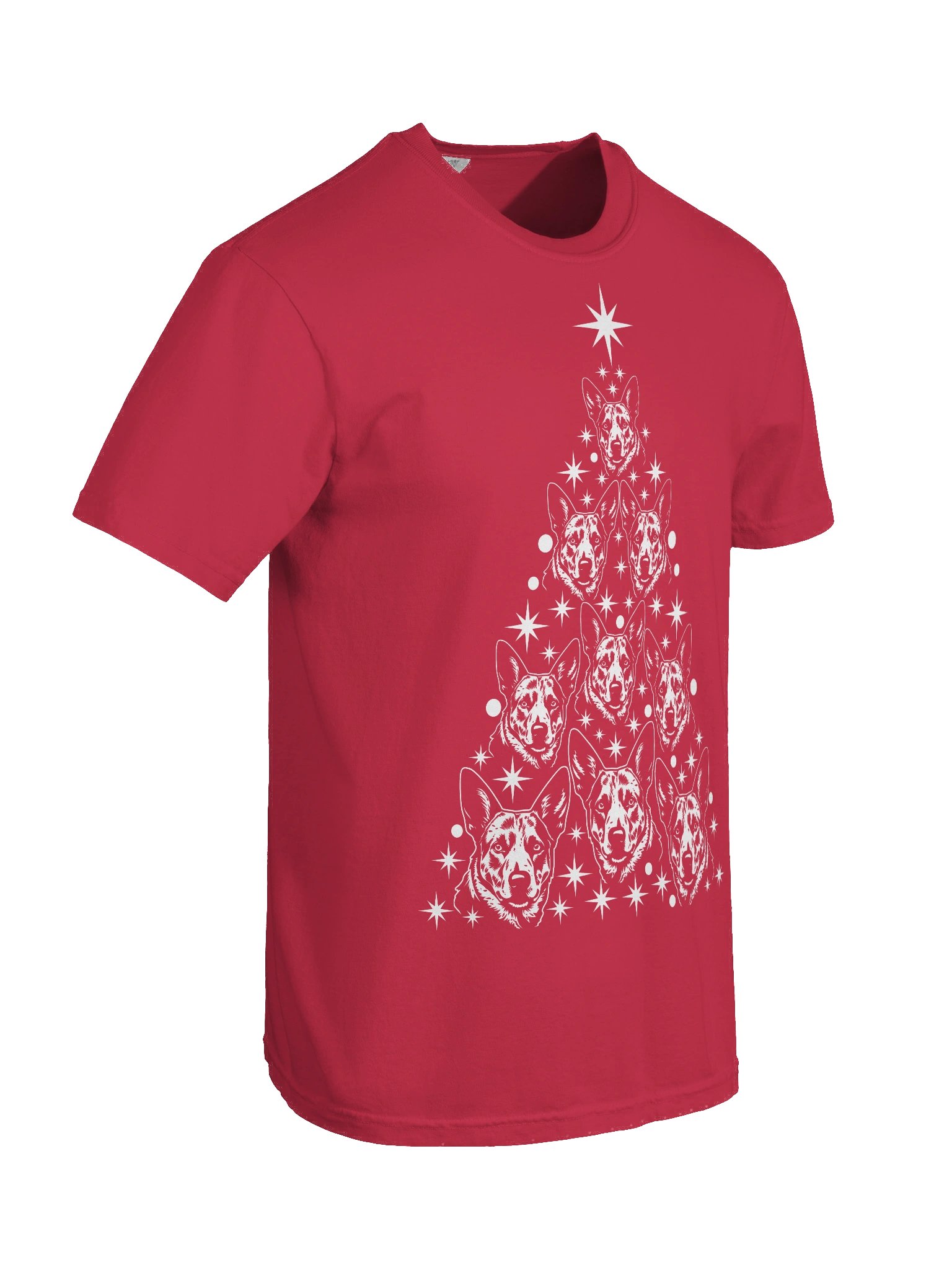 Australian Cattle Dog Christmas Tree T-Shirt(Blue/Red Heeler) product image (10)