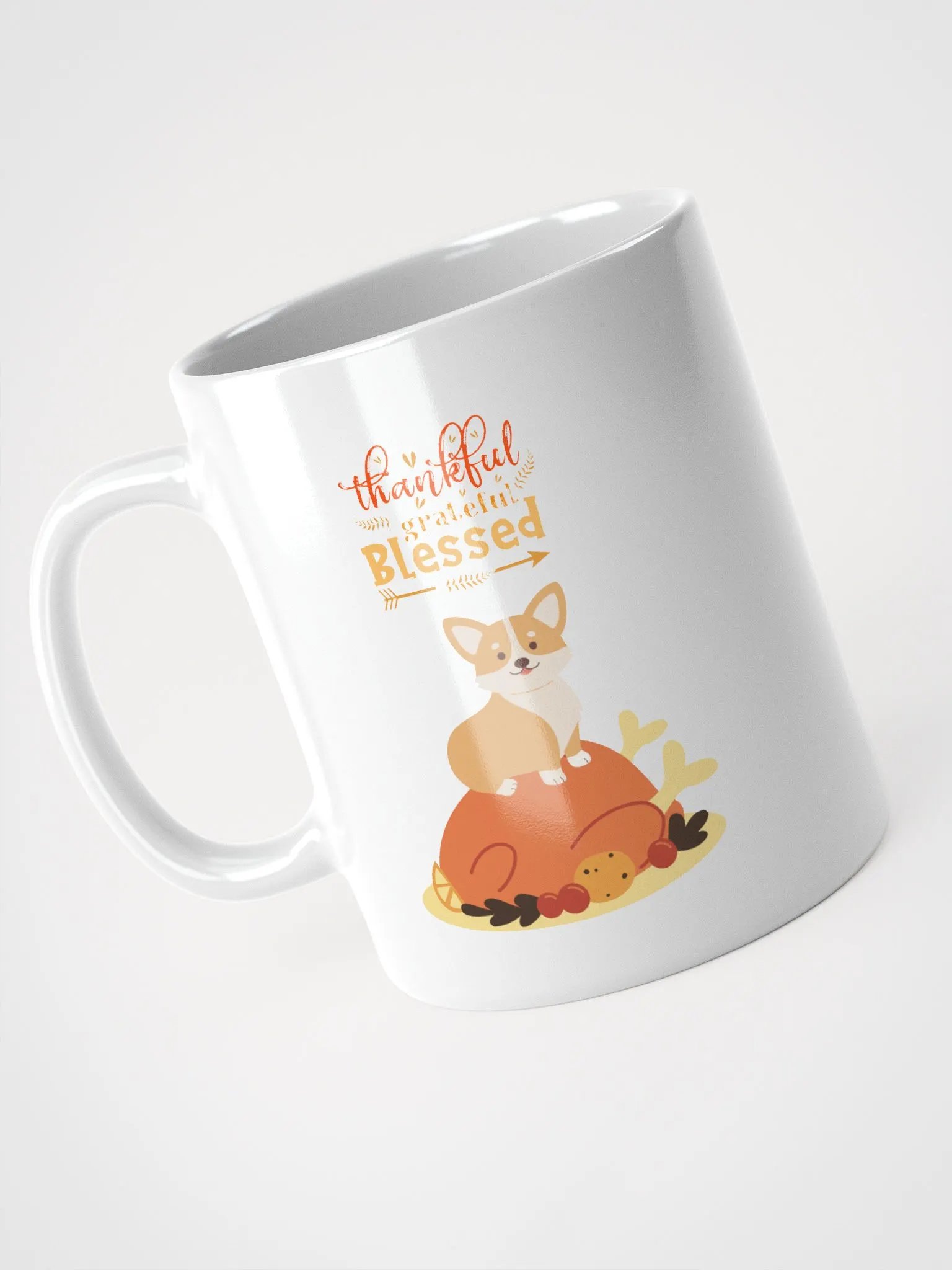 Autumn Corgi Thanksgiving Mug product image (3)