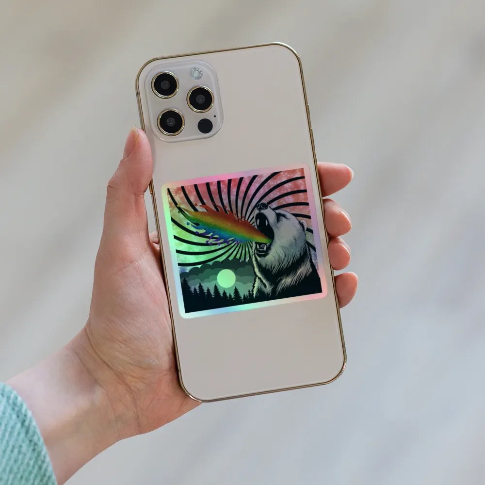 Pride Bear Holographic Sticker product image (6)