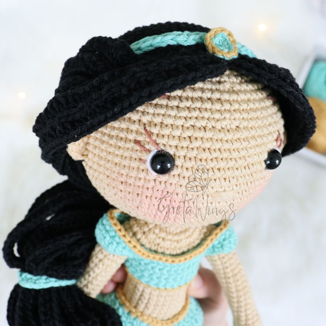 Princess Jasmine Amigurumi Crochet Pattern (Digital Download) product image (4)