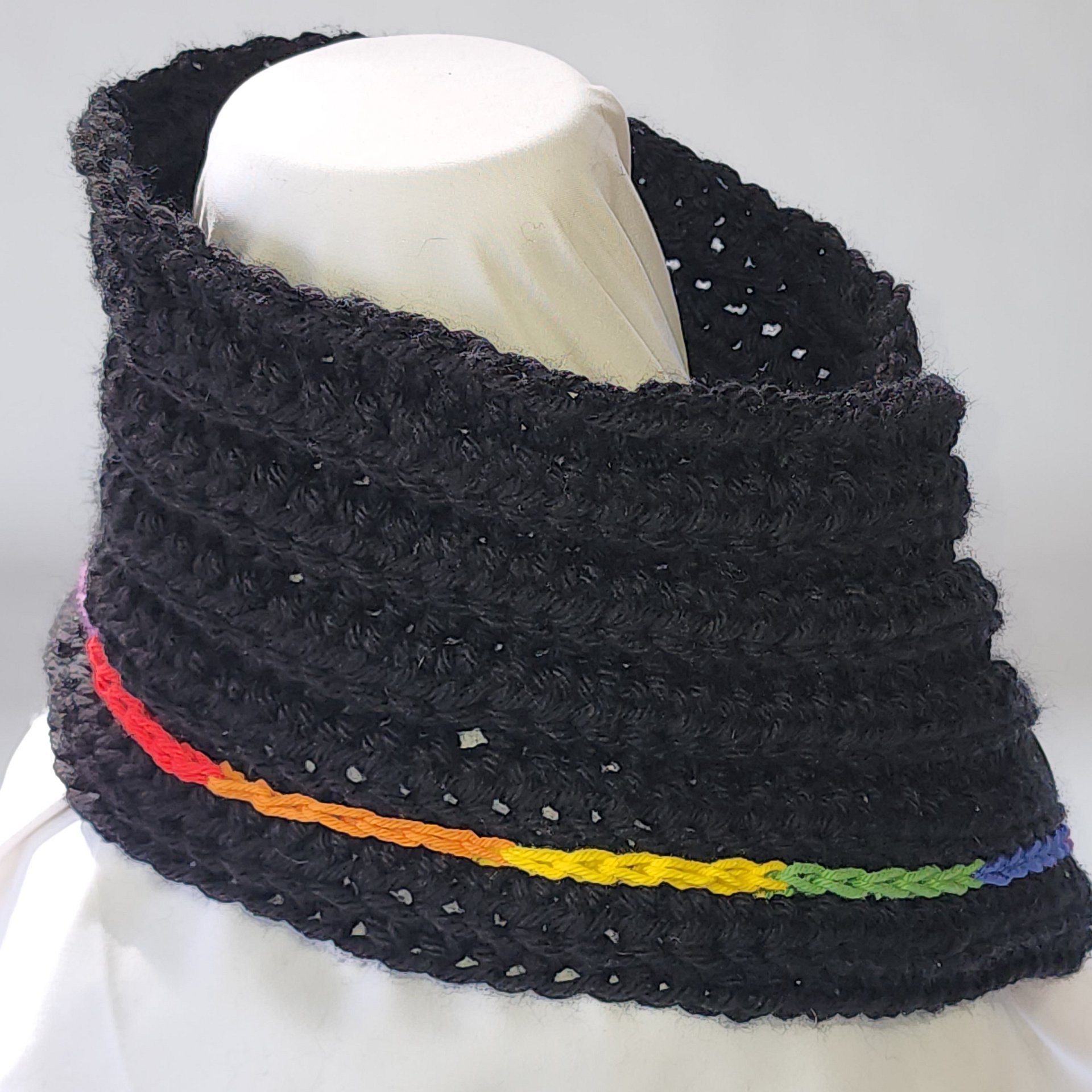 Crochet Cowl Scarf: Personalized Pride Colors, Acrylic Blend product image (4)