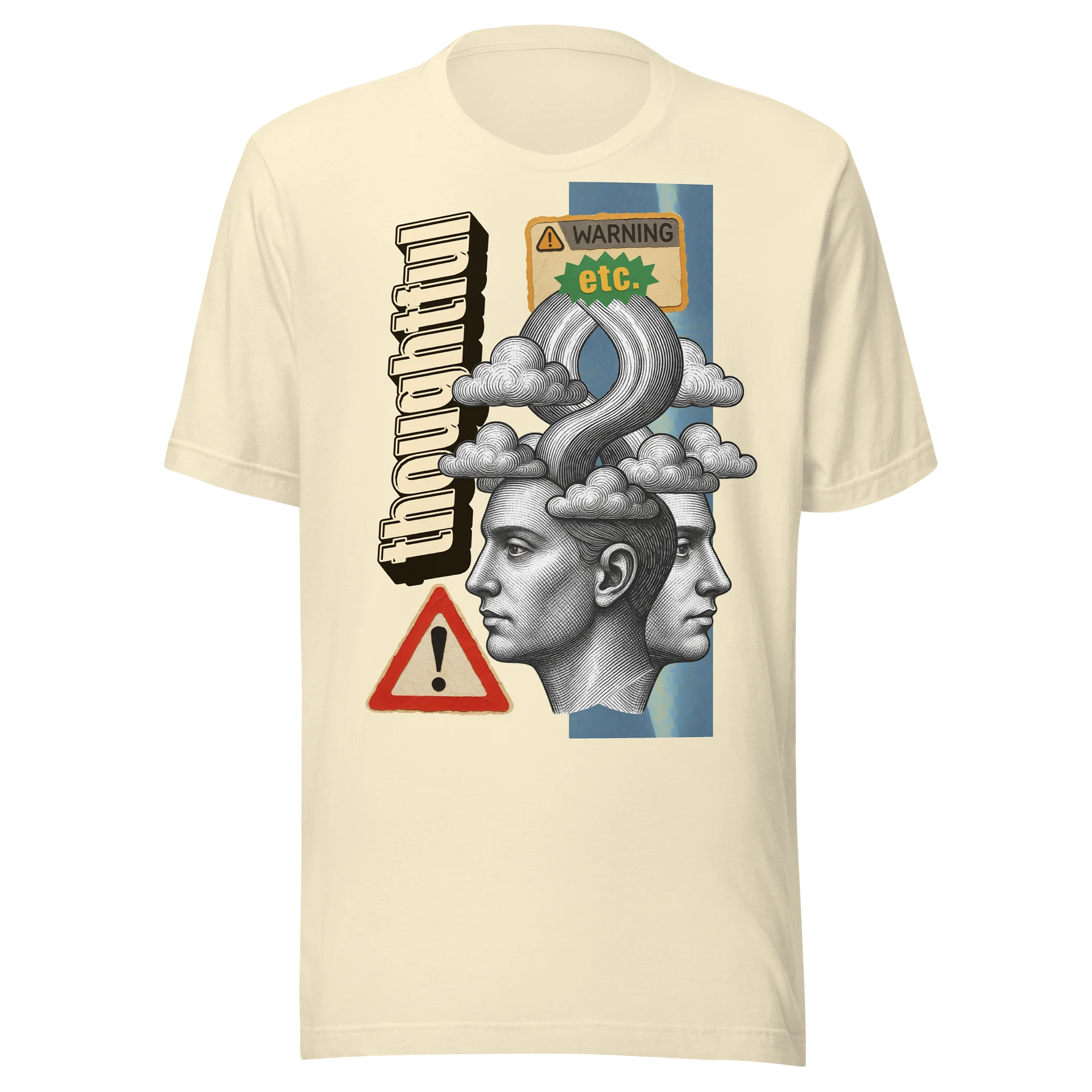 Thoughtful Warning Collage Tee product image (6)