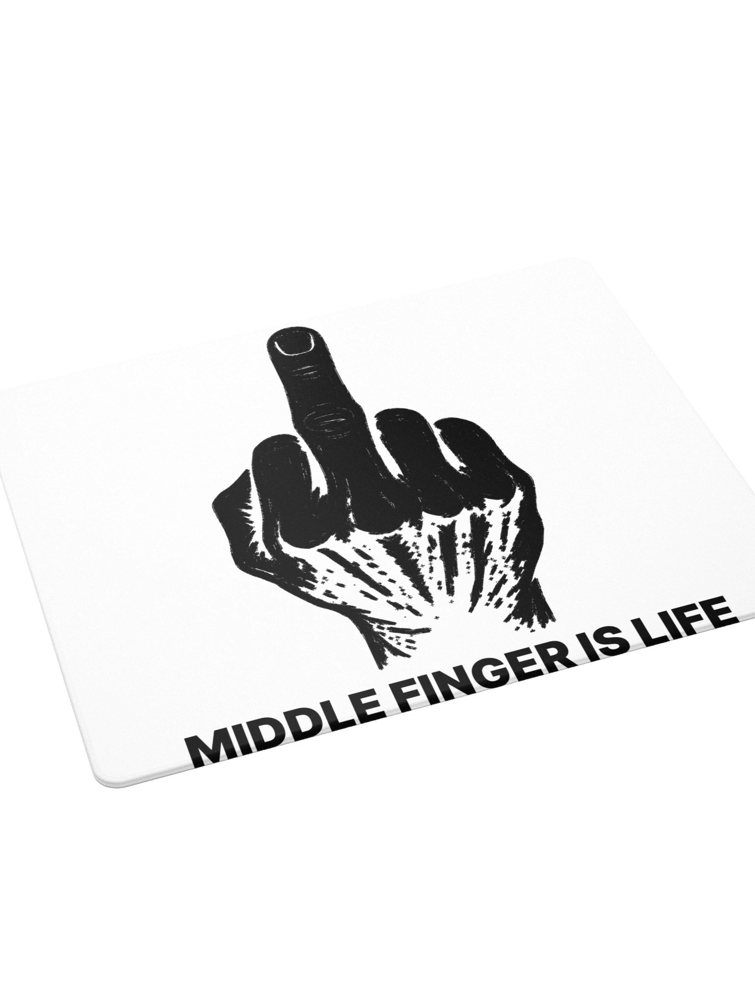 No ShopCo | Gaming Mouse Pad - Black on White product image (4)