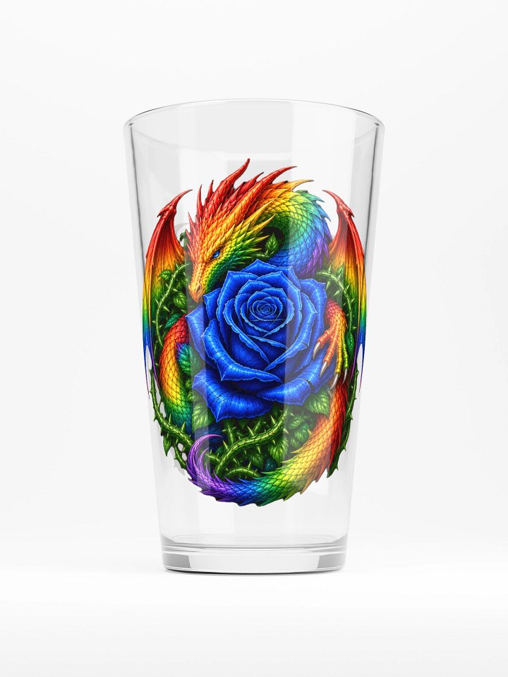 Rainbow Dragon Rose Shaker Pint Glass product image (2)