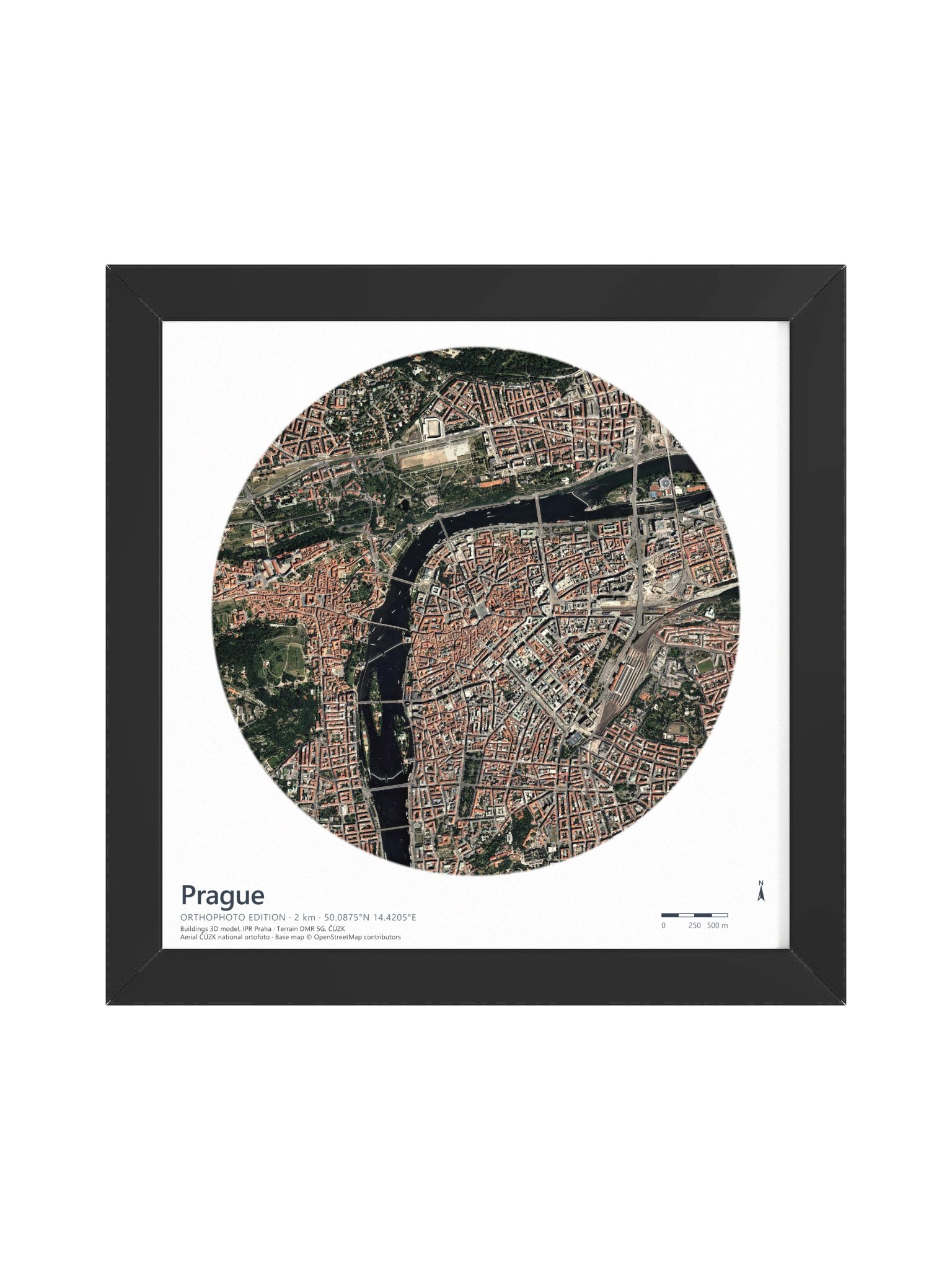 Prague: 3D City Aerial Map product image (1)