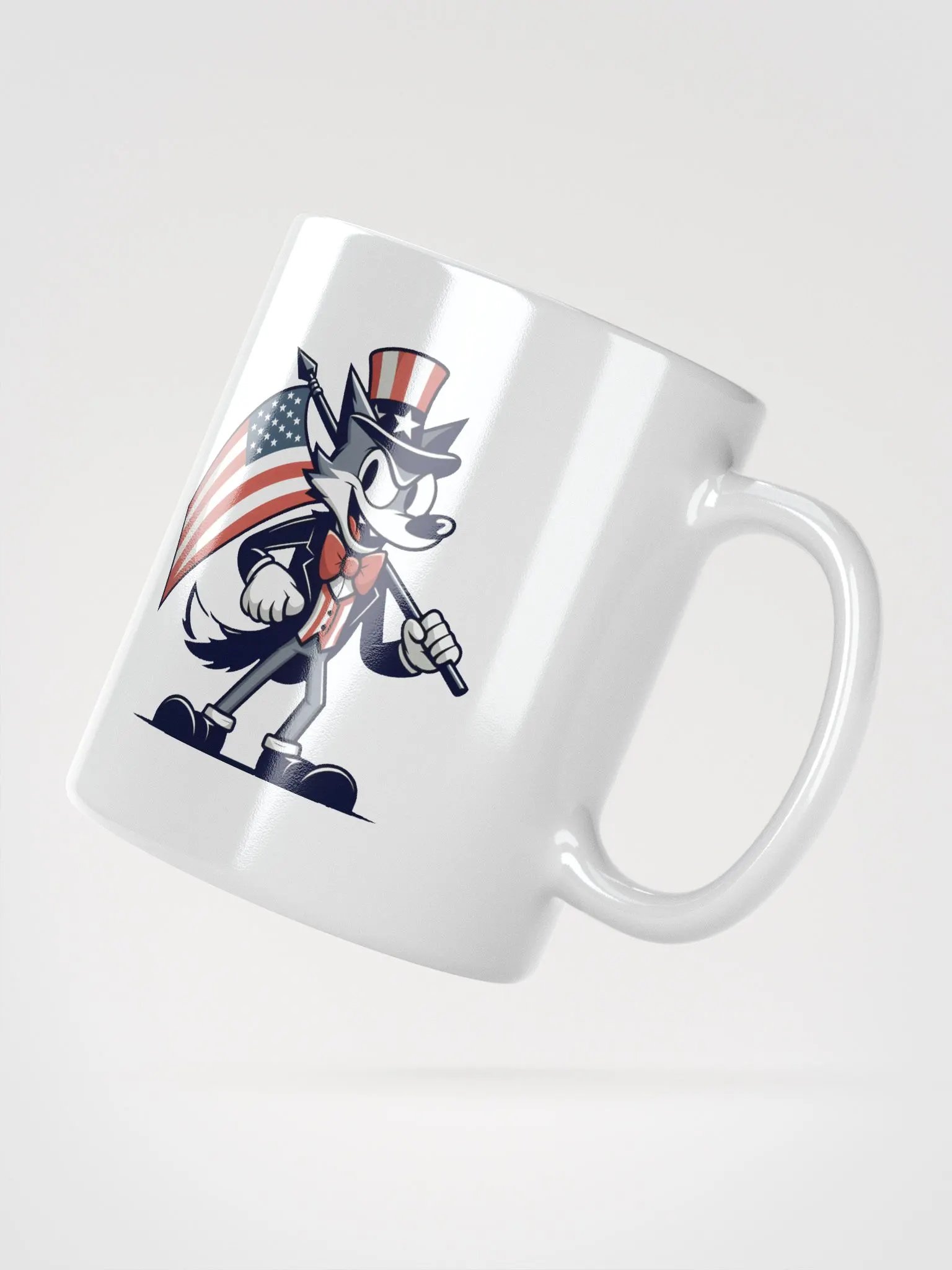 Wolf Uncle Sam Mug product image (2)