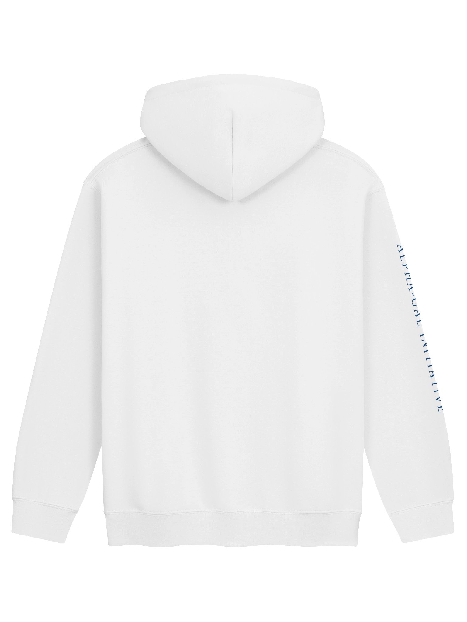 White / Navy Hoodie Unisex Sweatshirt product image (2)