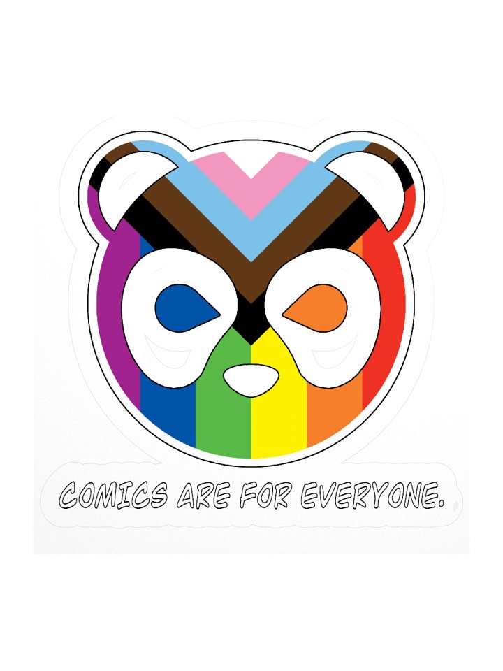 Comics Are For Everyone Progressive Pride Sticker product image (3)
