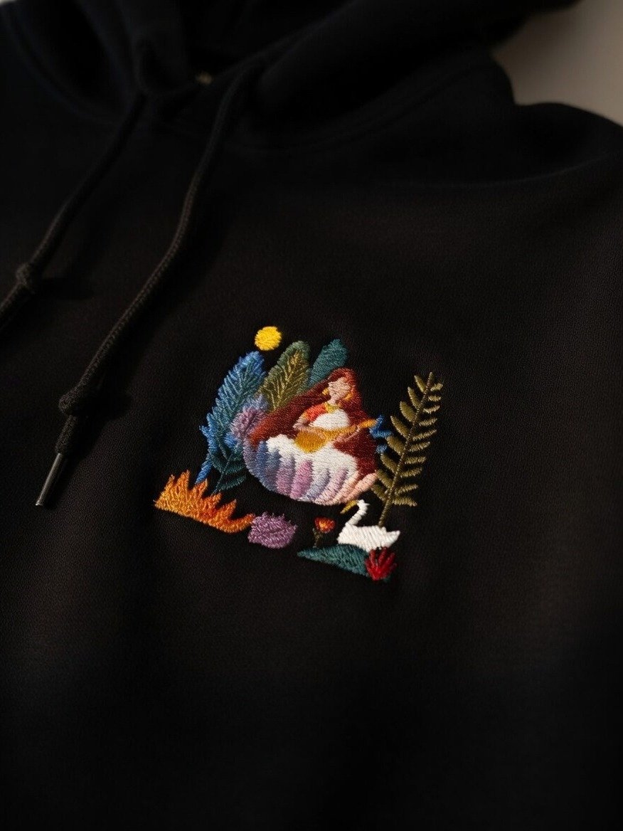 Om Aim Saraswatyai Namaha - Hoodie (BLACK) product image (1)