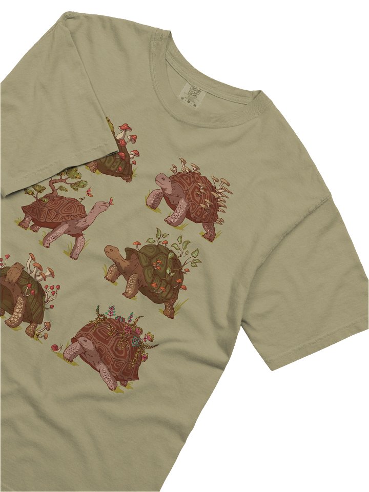 Cottagecore Turtle Mushroom Shirt – Whimsical Forest Turtle Graphic Tee, Nature Aesthetic product image (2)