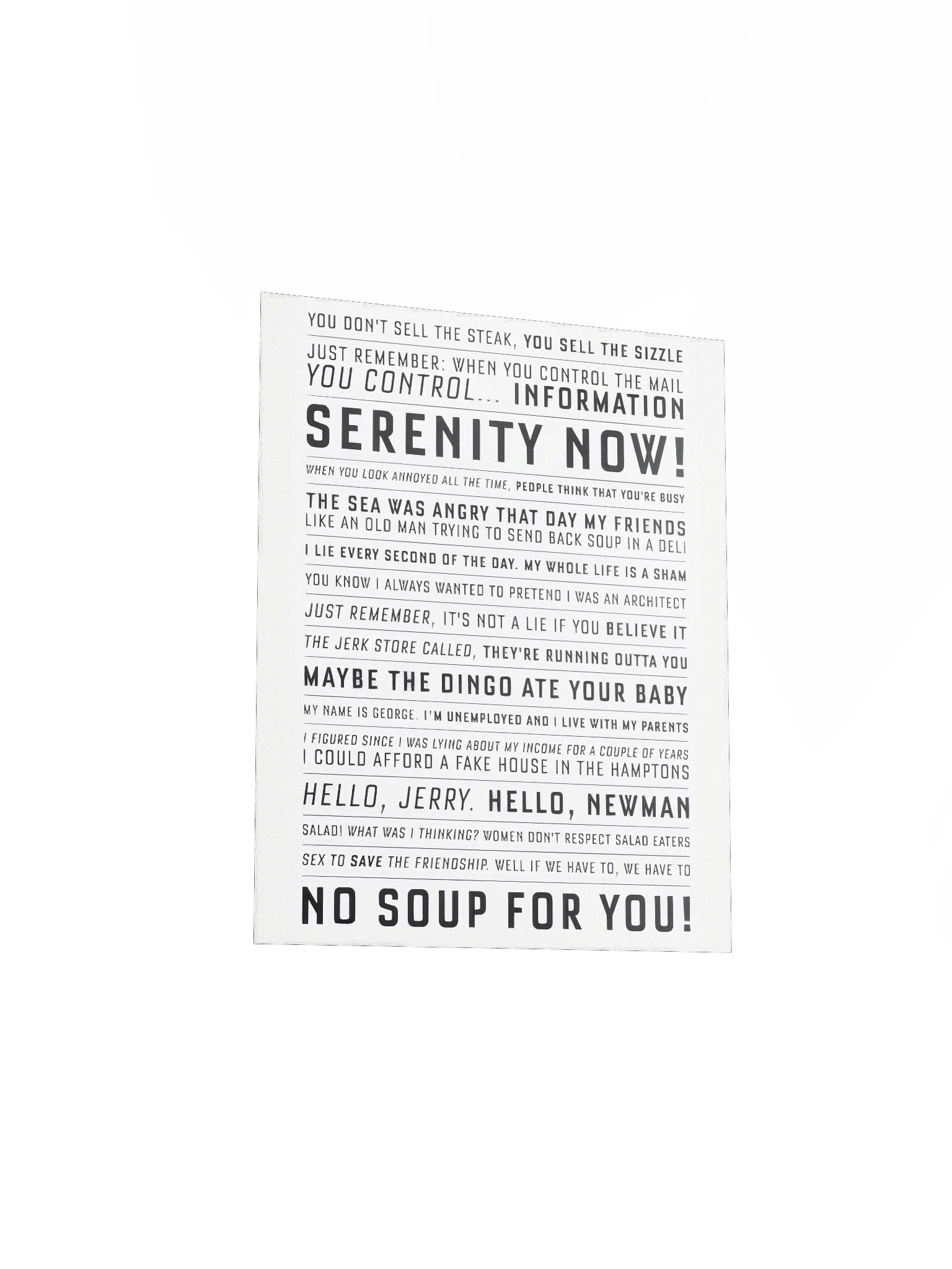 Quotes About Nothing Poster product image (3)
