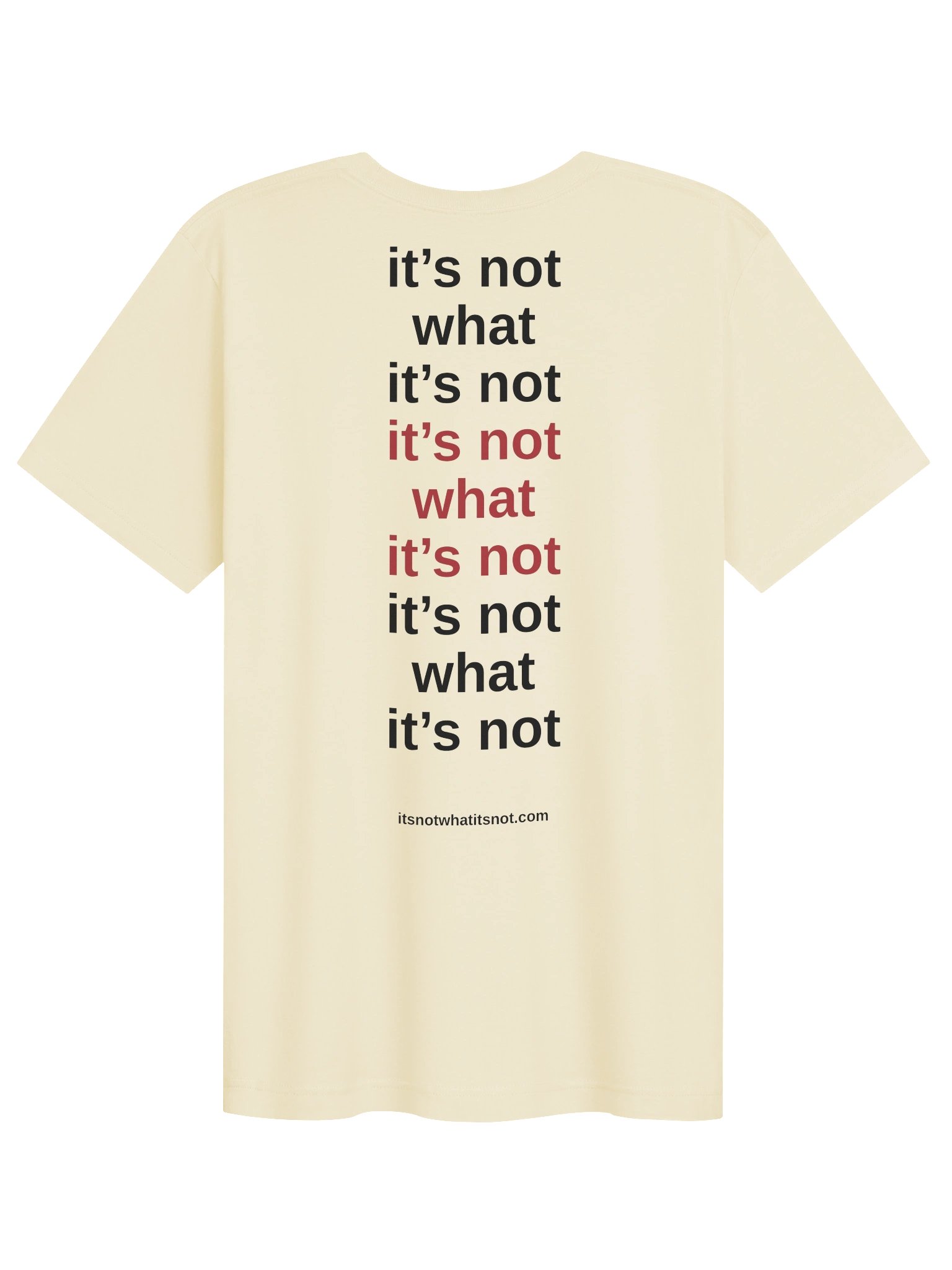 The Statement Tee — cream product image (2)