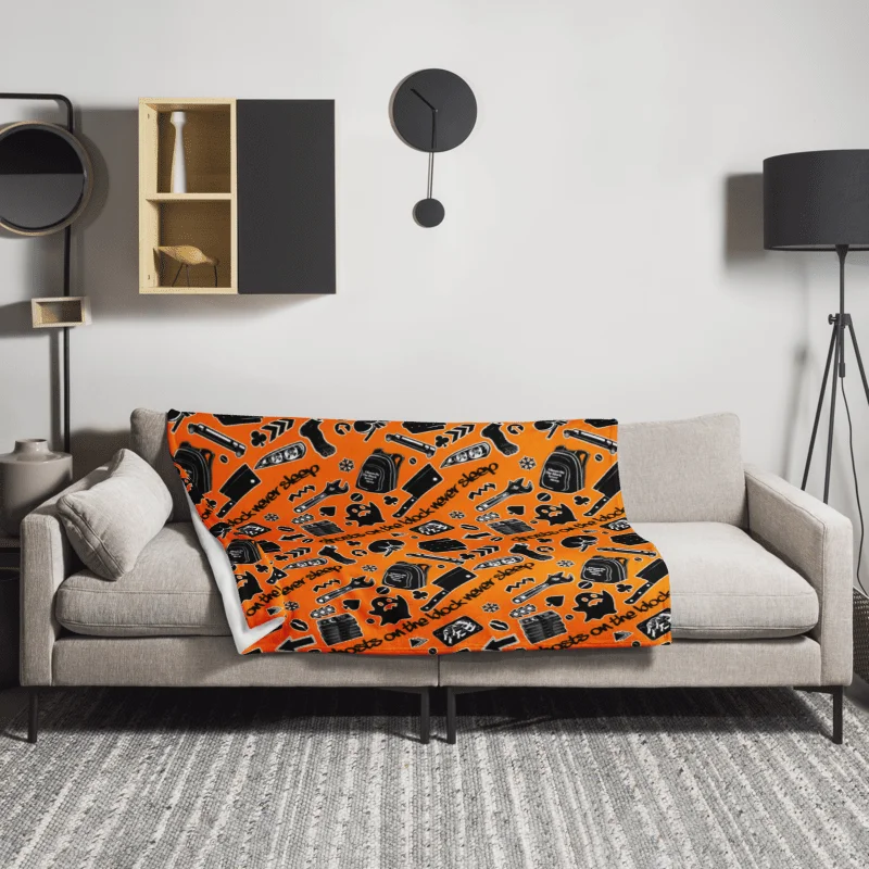 Ghosts On The Block Never Sleep Throw (Black October) product image (6)