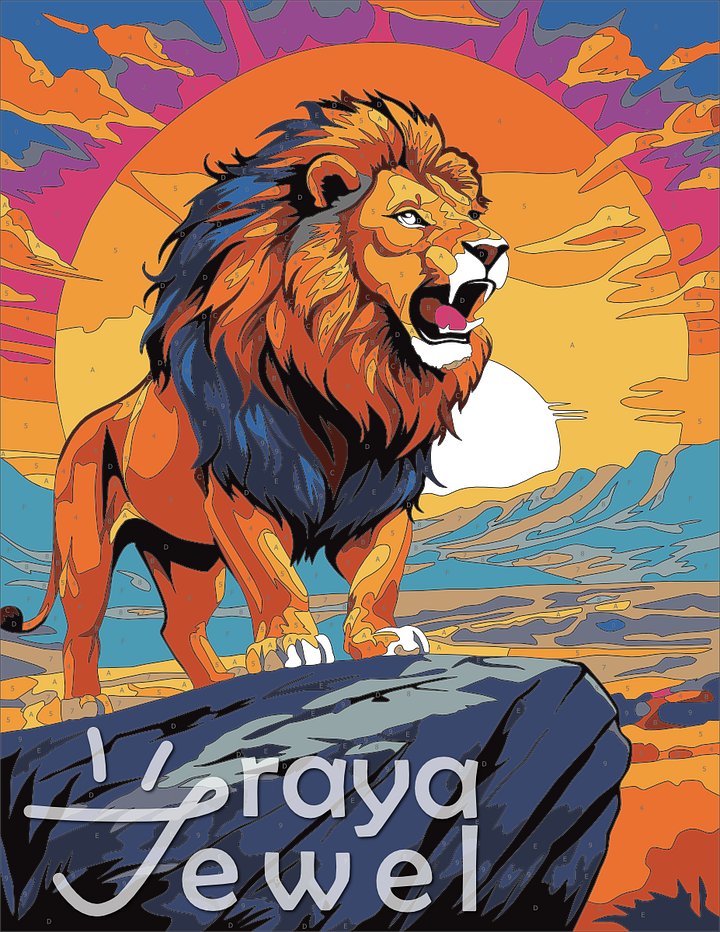 Lion! Color by Number Coloring Page product image (1)