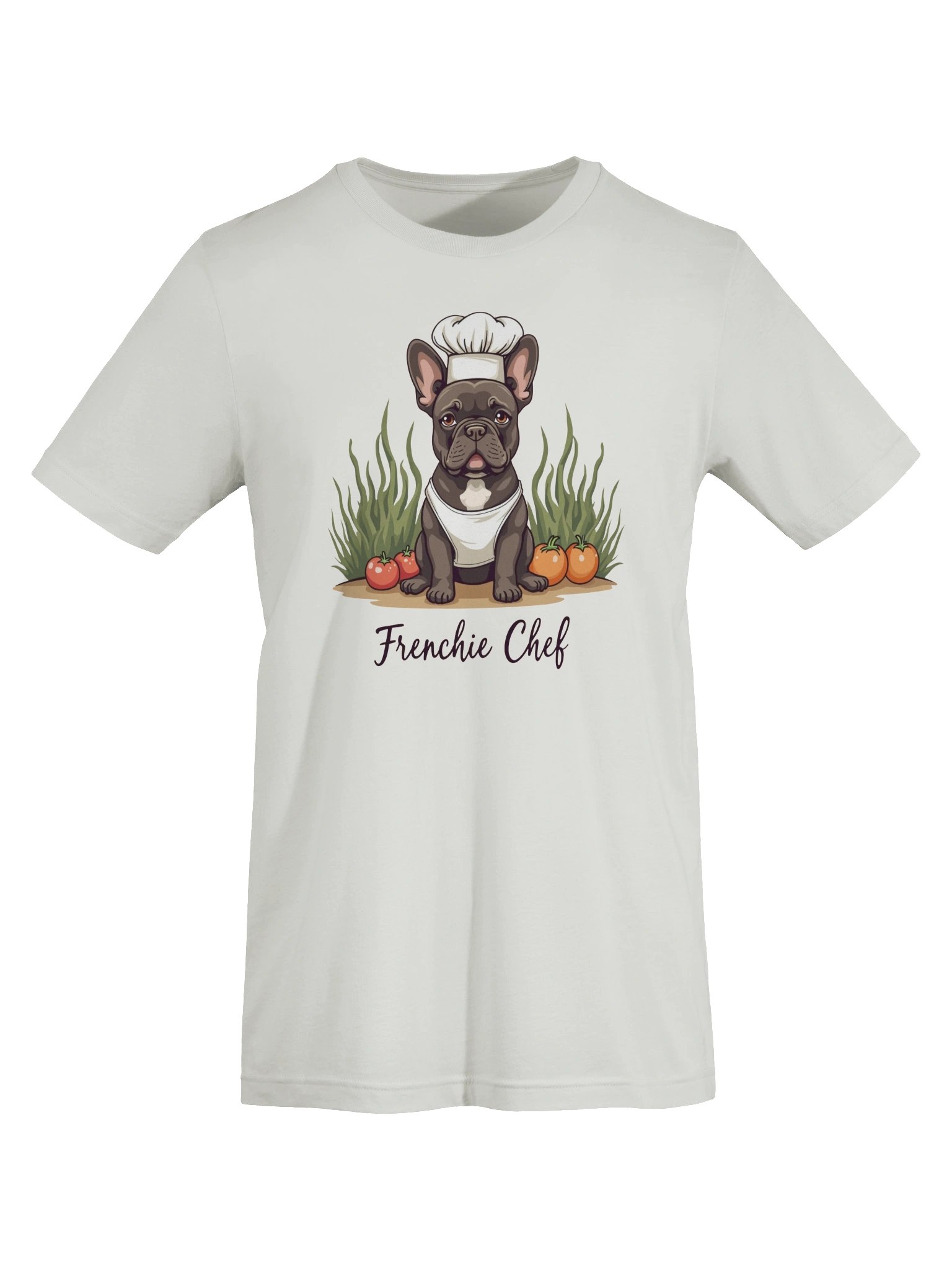 Cute French Bulldog Chef T-Shirt - Funny Frenchie Chef Hat Cooking Dog Lover Gift Shirt for Men Women Kids - Premium Cotton Bella Canvas 3001 Unisex Tee product image (8)