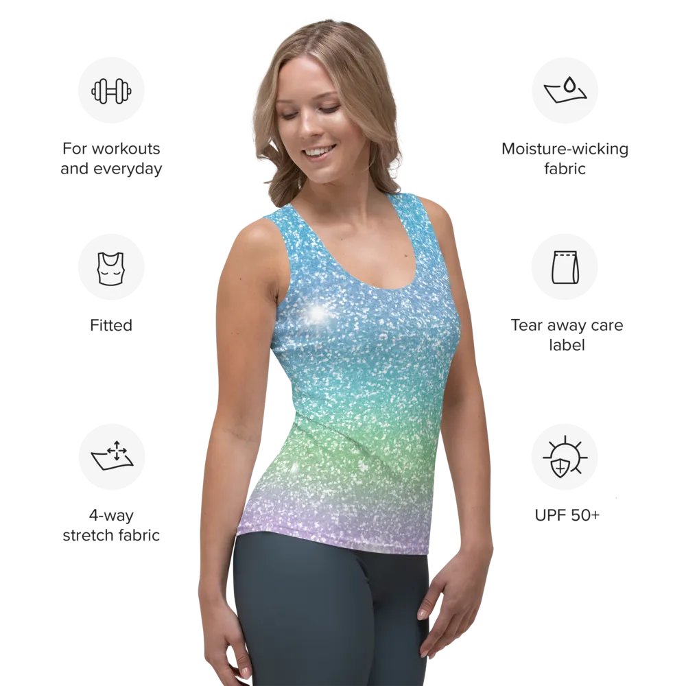 Glitter Unicorn Texture Design Tank Top (7) product image (7)