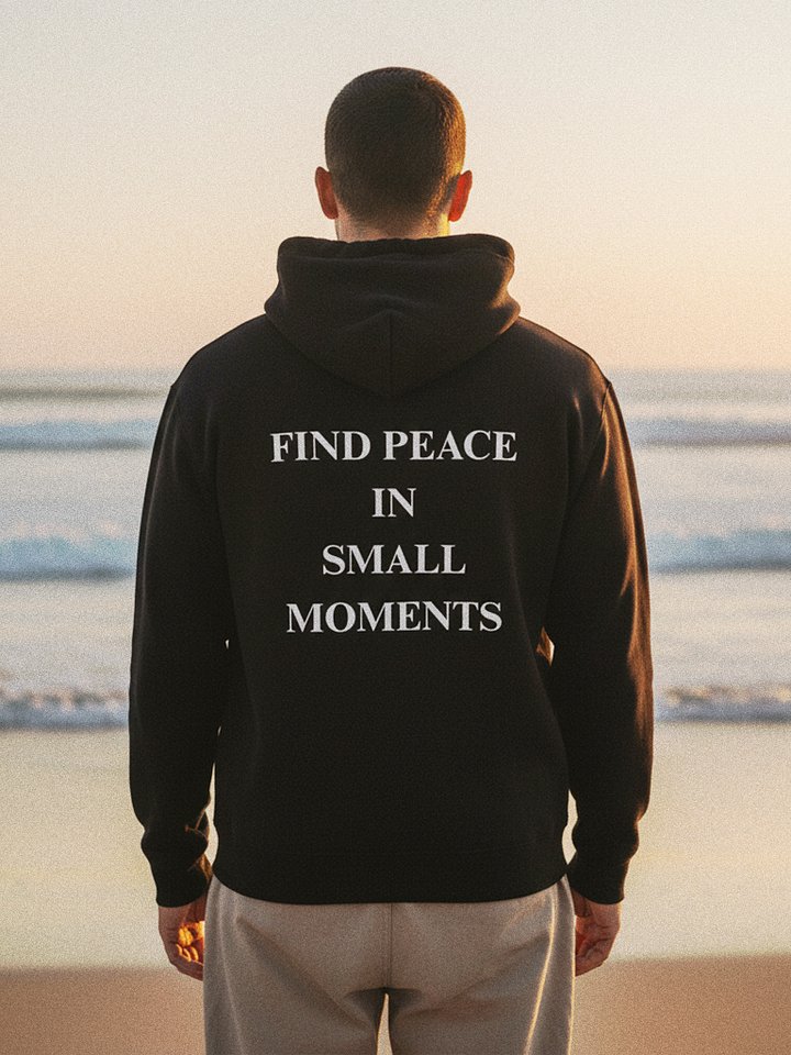 Find Peace in Small Moments – Oversized Unisex Hoodie product image (1)