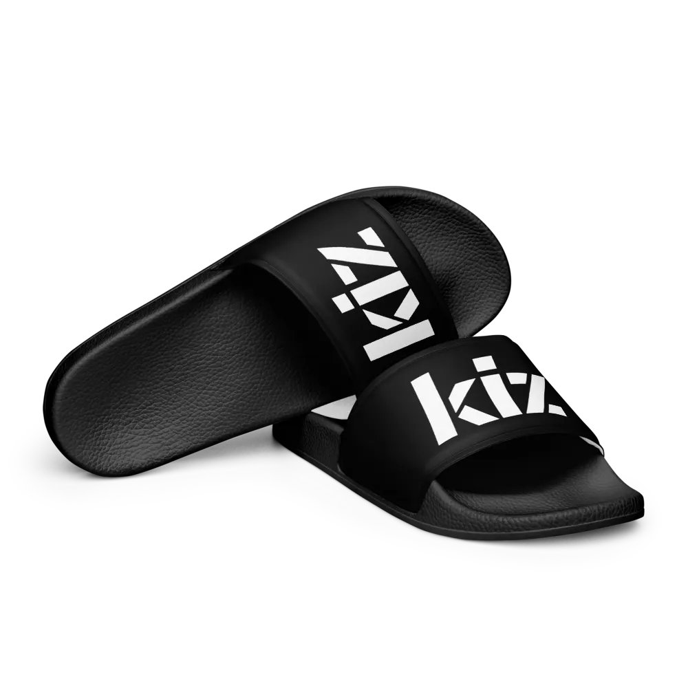 KIZ MEN'S SLIDES - BLACK / WHITE product image (6)