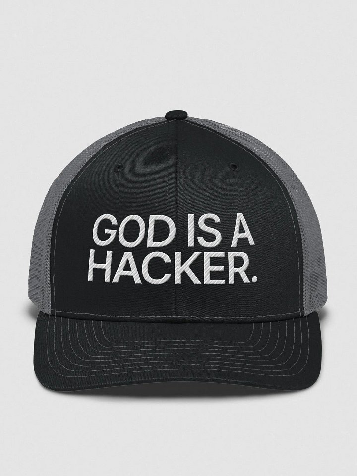 God is a hacker - Trucker cap product image (1)