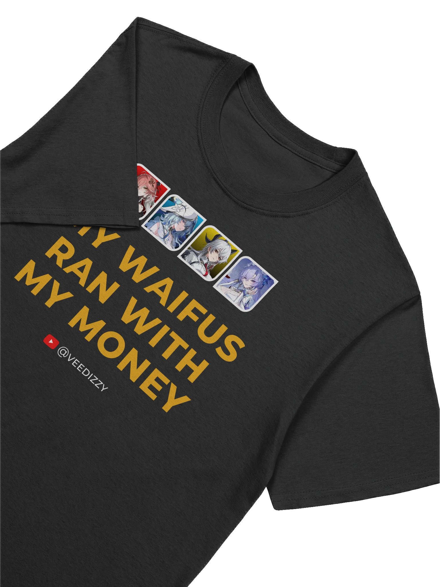 My Waifus Ran with My Money Unisex Softstyle T-Shirt product image (7)