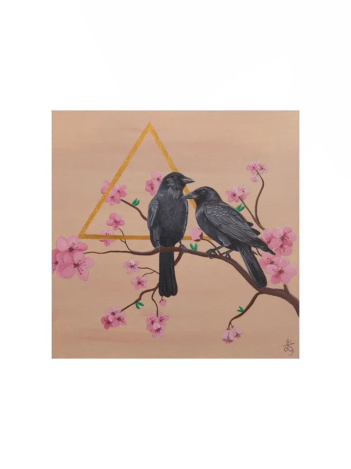 Sakura Crows Original Art Print product image (1)