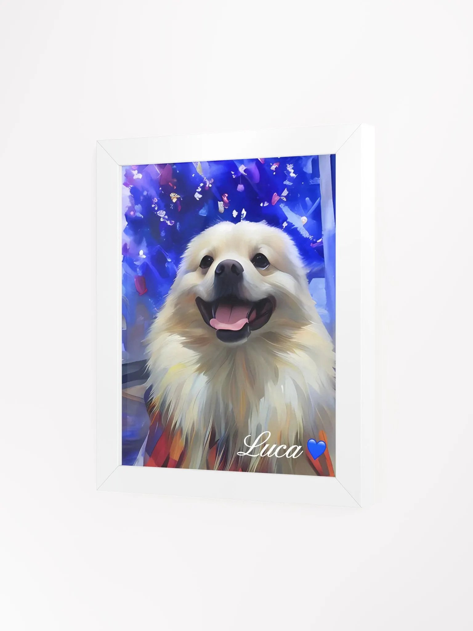 KNOW LUCA’S STORY💙 FRAMED PET ART / HIGH-QUALITY PRINT product image (11)